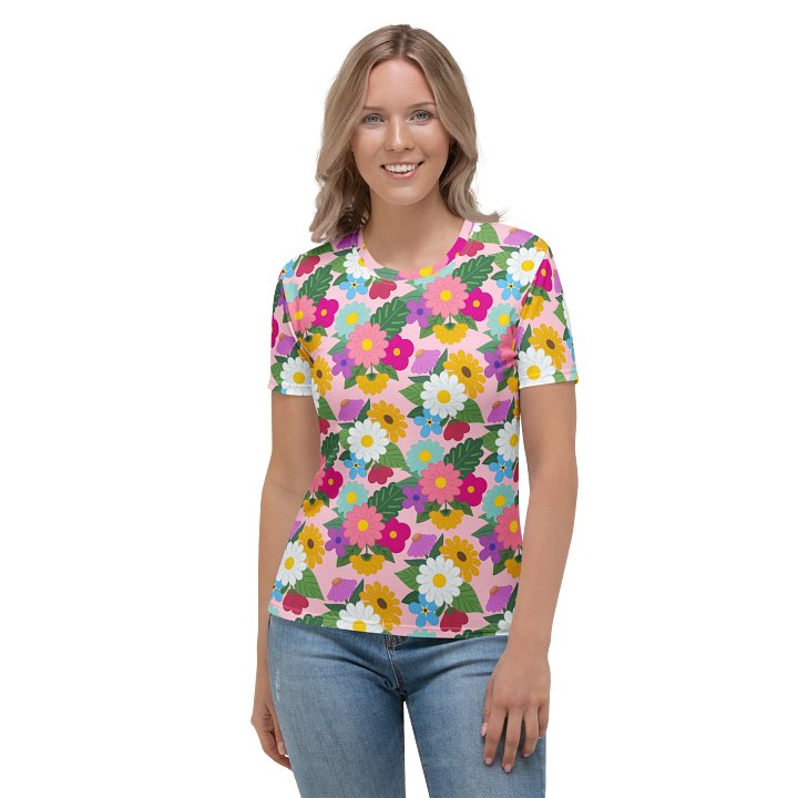 Yarn Floral Print T-Shirt product image (1)