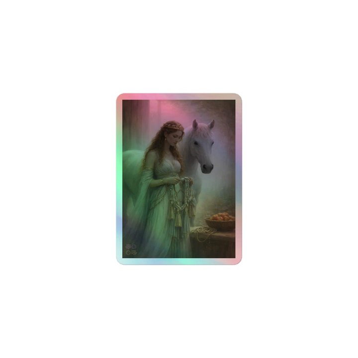 Goddess Fortuna Equestris Holographic Sticker product image (1)