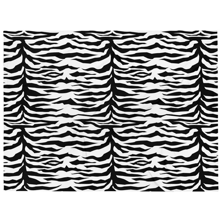 Zebra Stripes Fuzzy Throw Blanket product image (1)