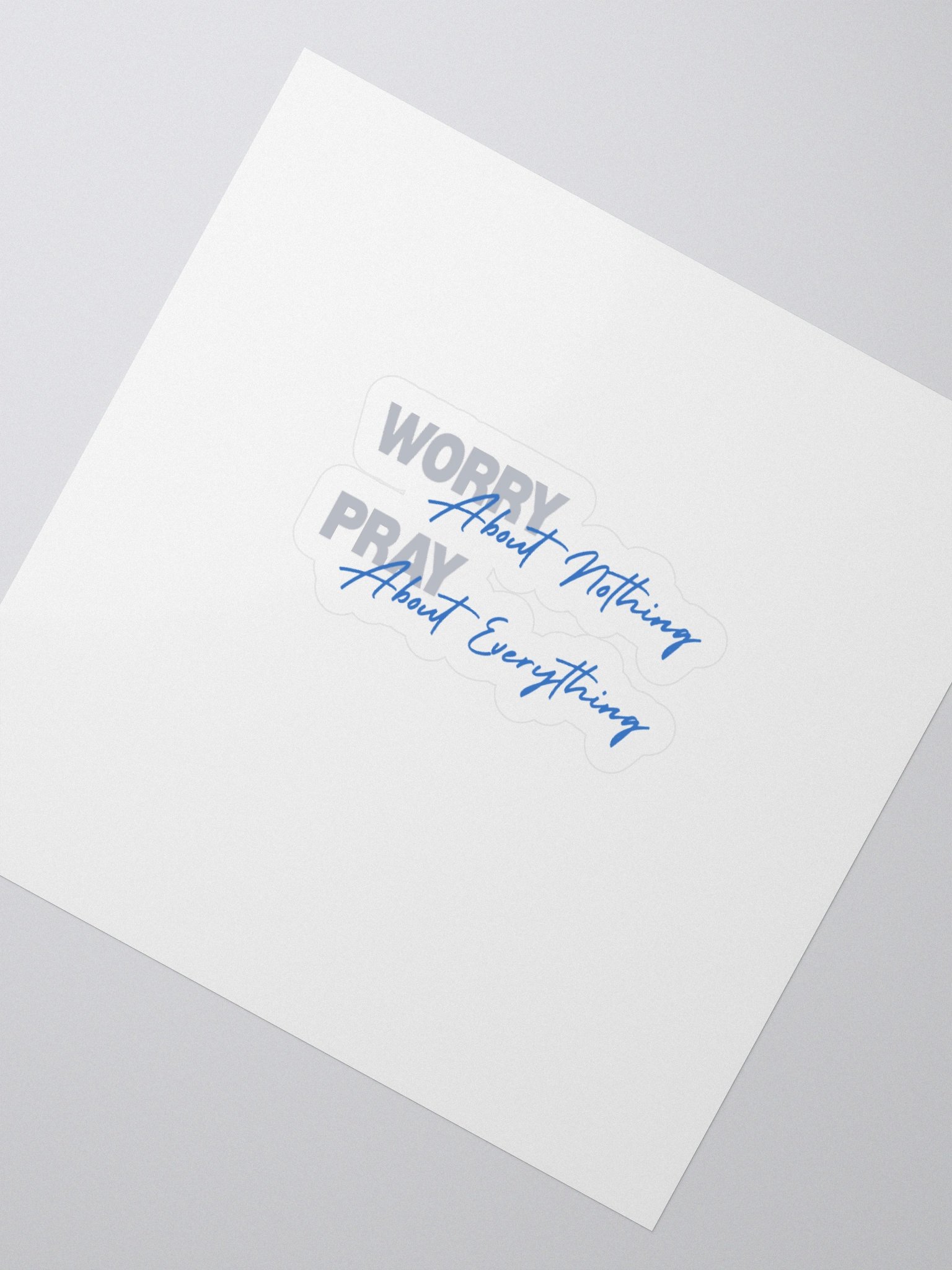 Worry about nothing, Pray about everything product image (2)
