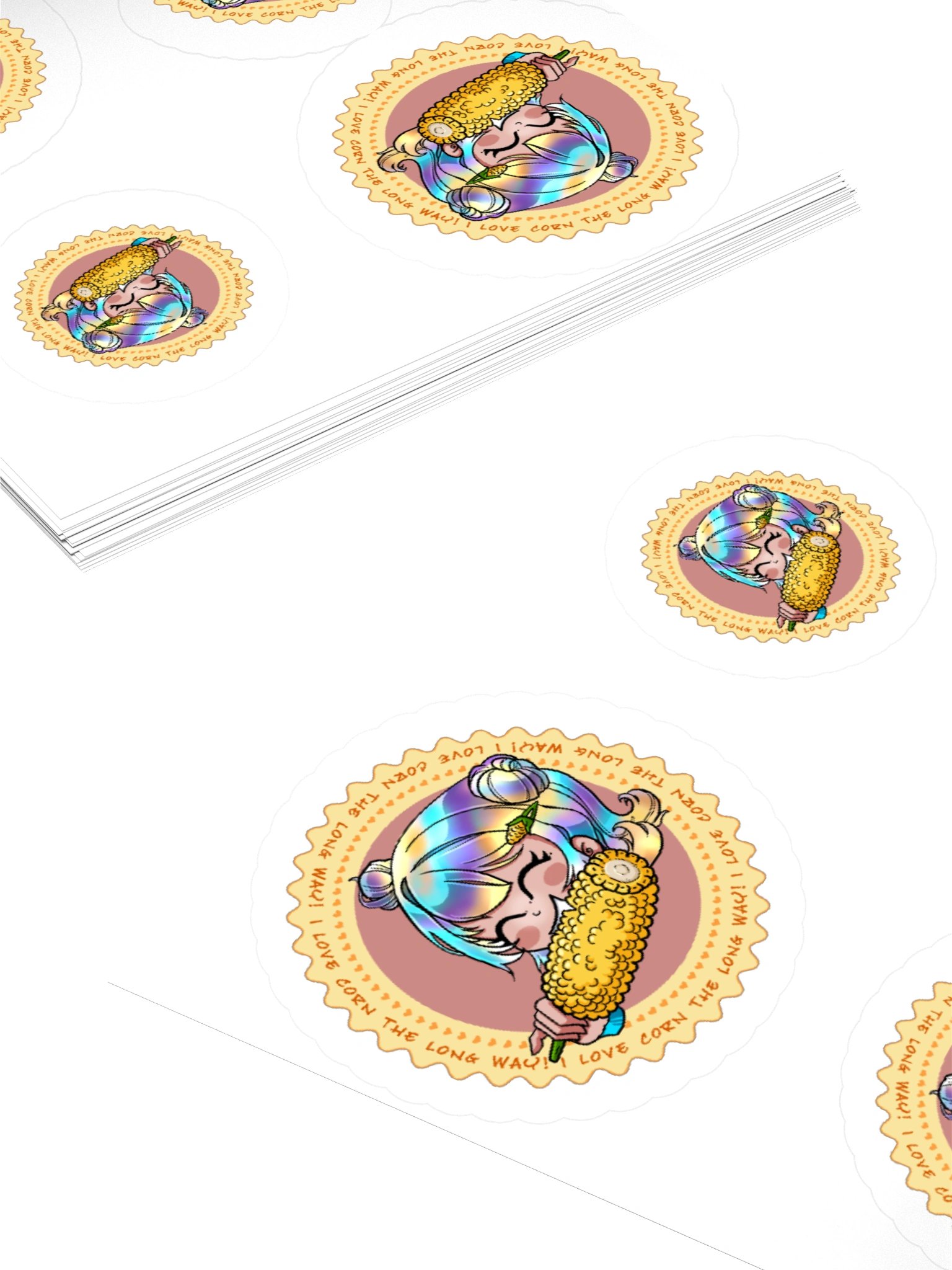 I LOVE CORN! - Sticker Sheet product image (10)