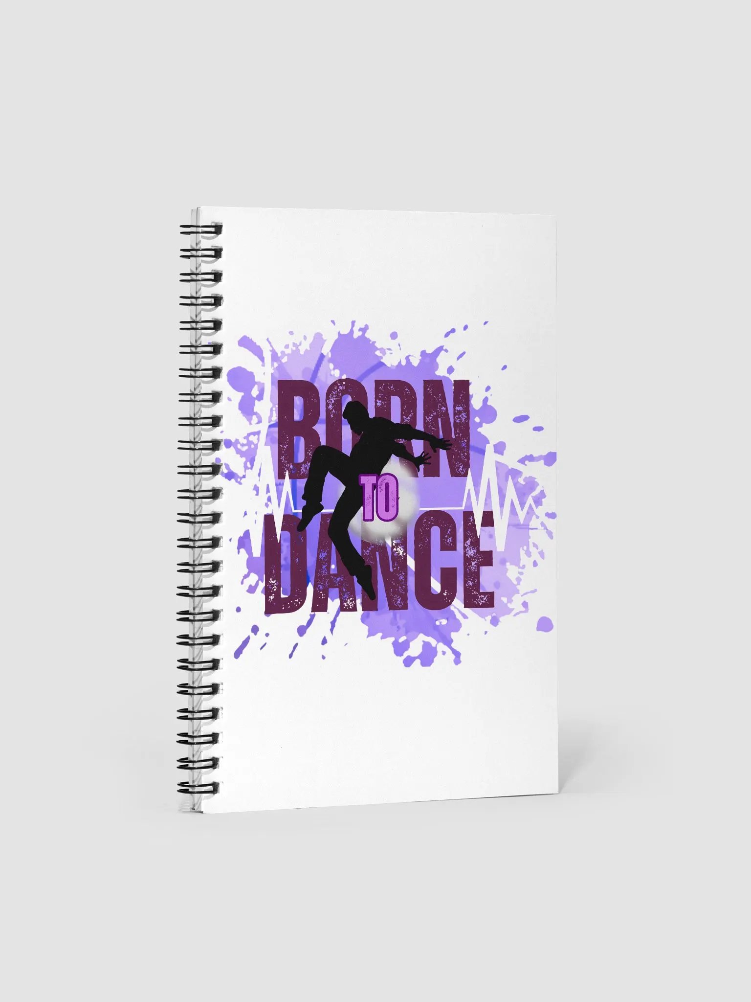 Born to Dance His Silhouette Spiral Notebook product image (1)