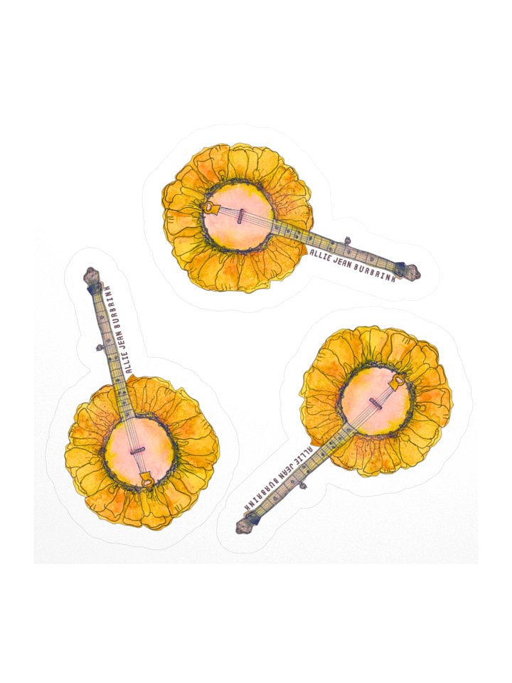 Banjo Flower Stickers (sheet of 3) product image (1)