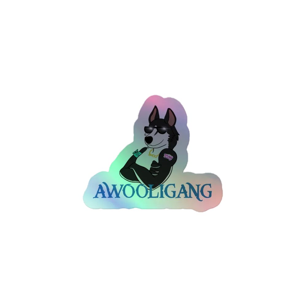 Holo Awooligang Sticker! product image (1)