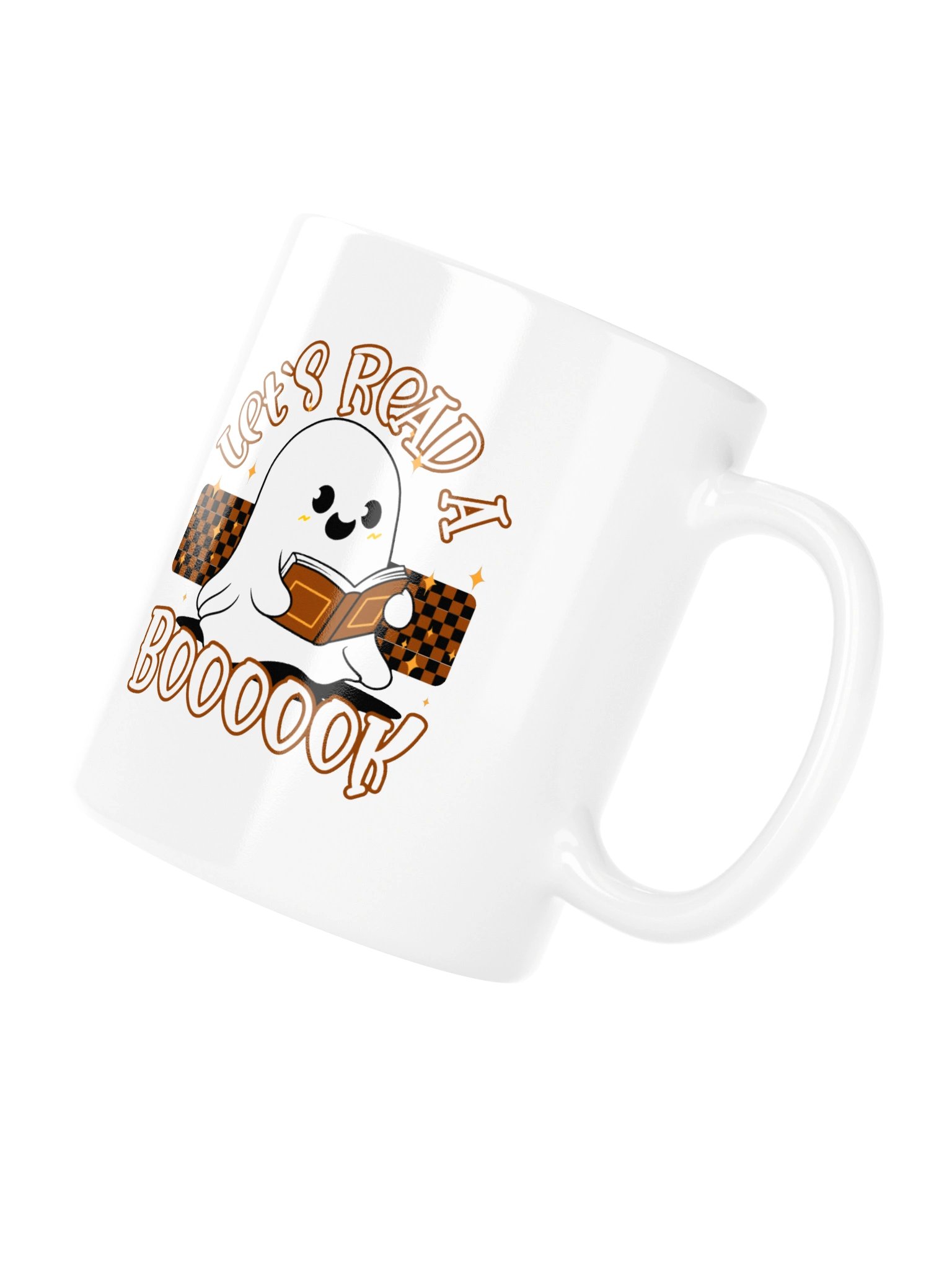 Let's Read A Boooook Mug - Cute Ghost Reading Book Coffee Mug | Funny Halloween Book Lover Mug product image (11)