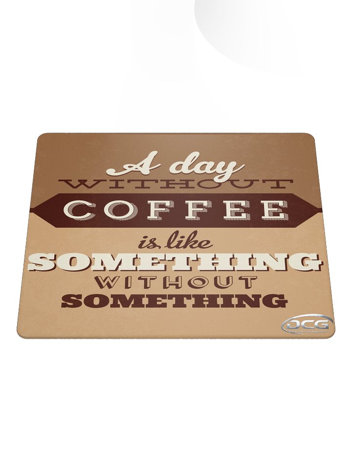 Gamer's Essential: Coffee Quote Mouse Pad product image (1)
