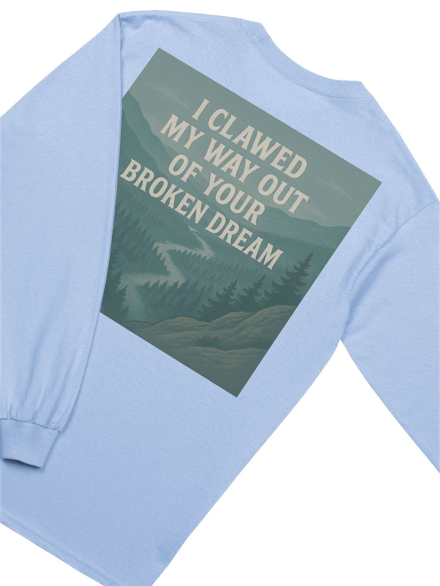 ALTARAE “Broken Dream” Long Sleeve – Ice Sky Blue product image (4)