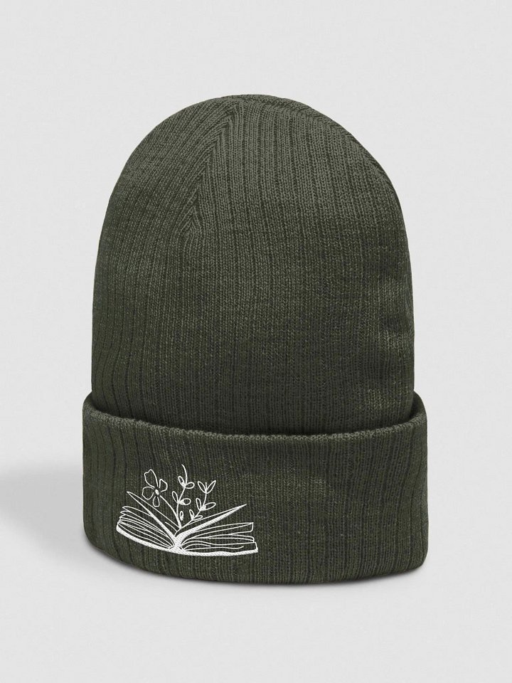 white logo beanie product image (2)