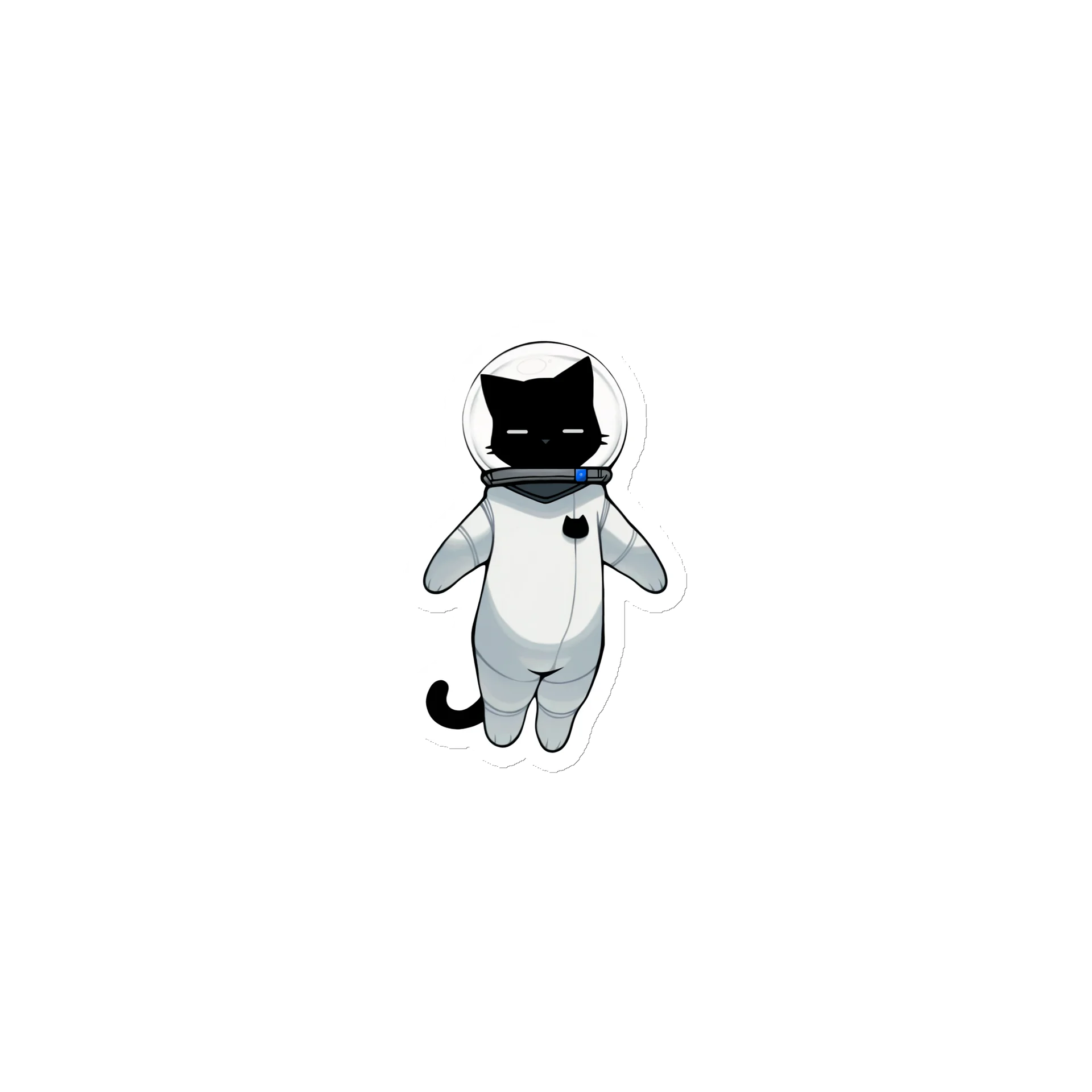 Sleepy Space Kitty Magnet product image (1)