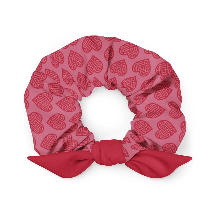 Celtic Love Heart 🩷 Recycled Hair Scrunchie ♻️ product image (1)