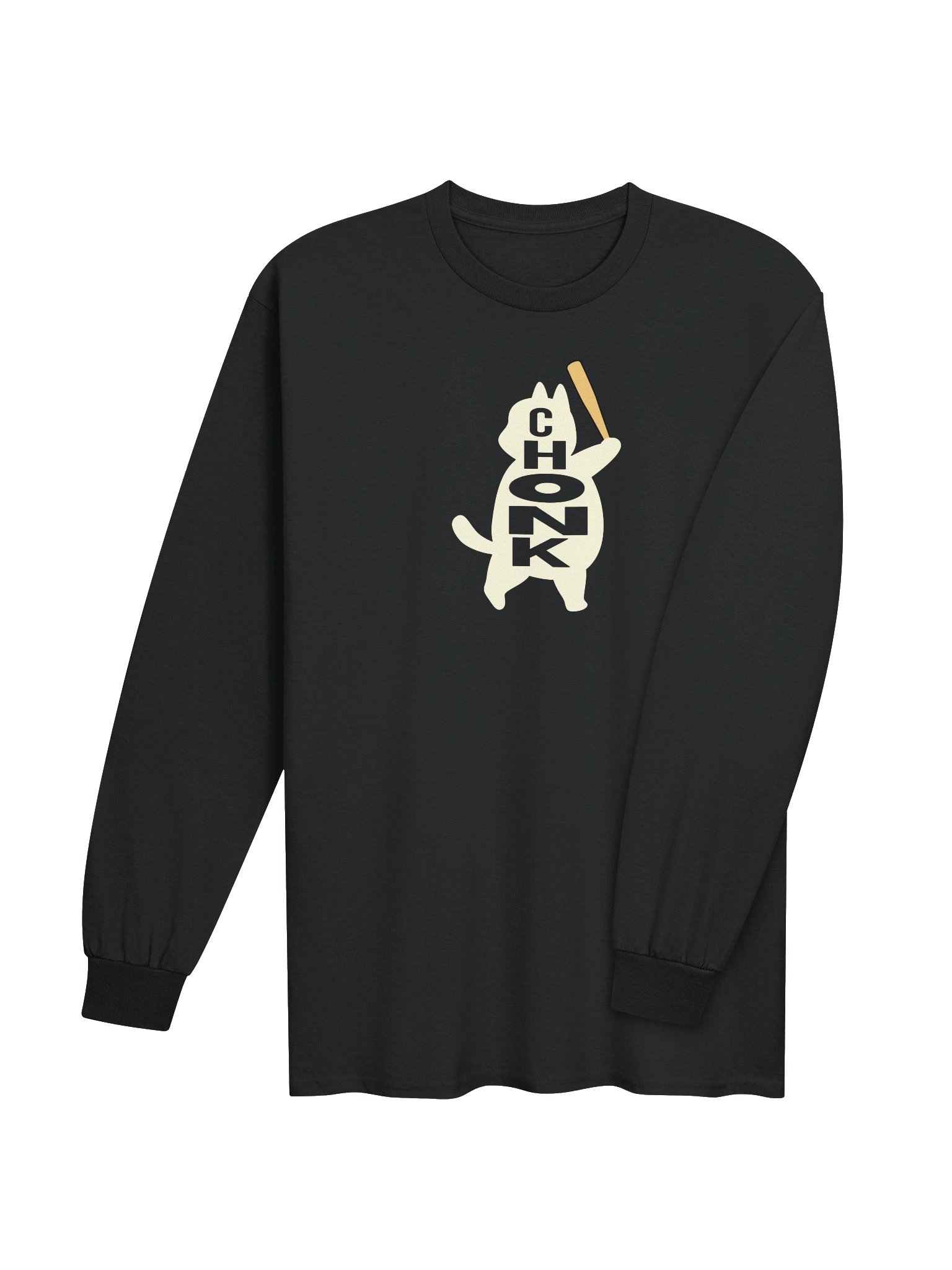 Baseball Chonk Cat - Unisex Adult Long Sleeve T-shirt product image (3)