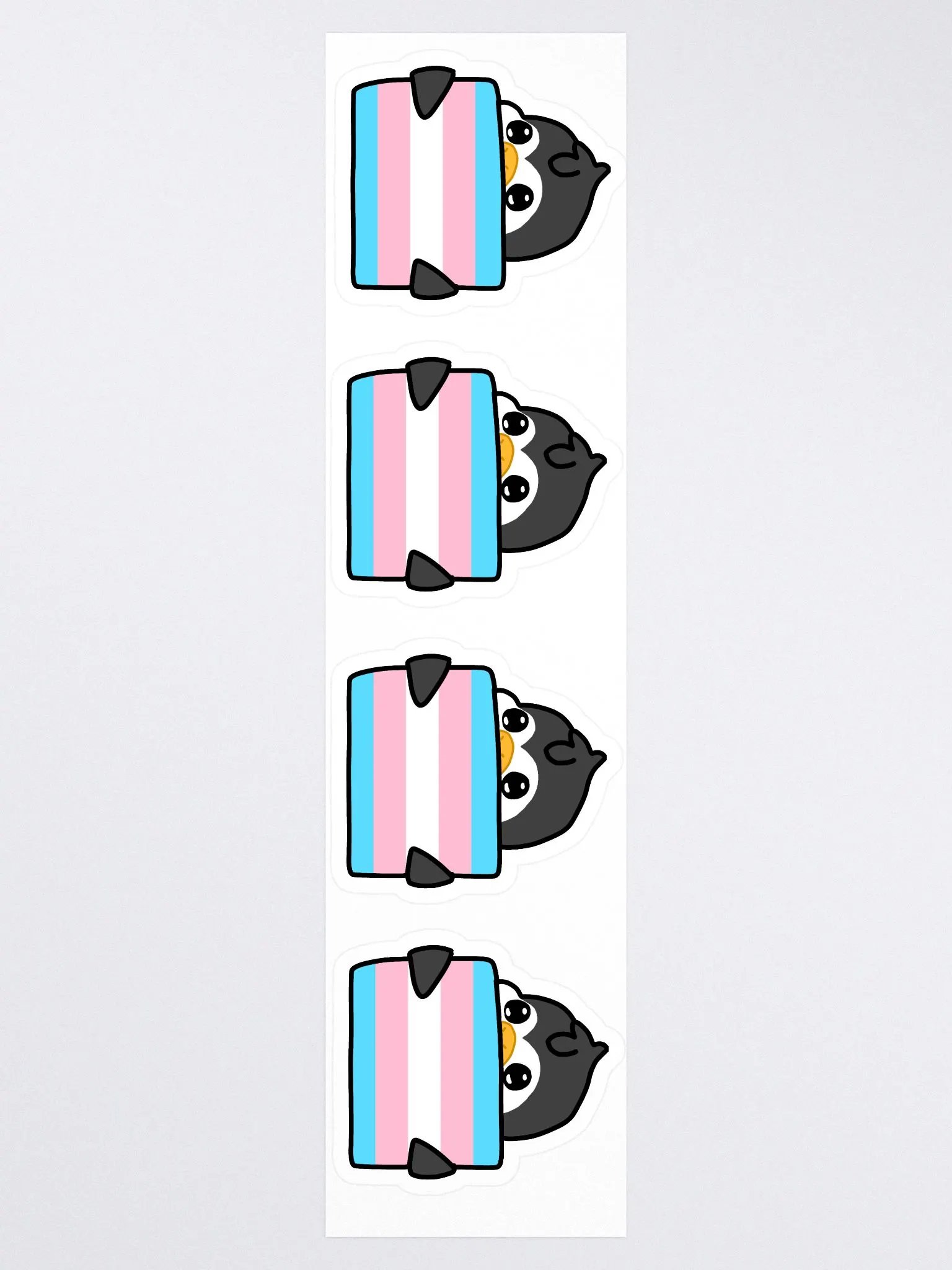 "Trans Pride" Lil' Guy - Large Sticker Sheet product image (3)