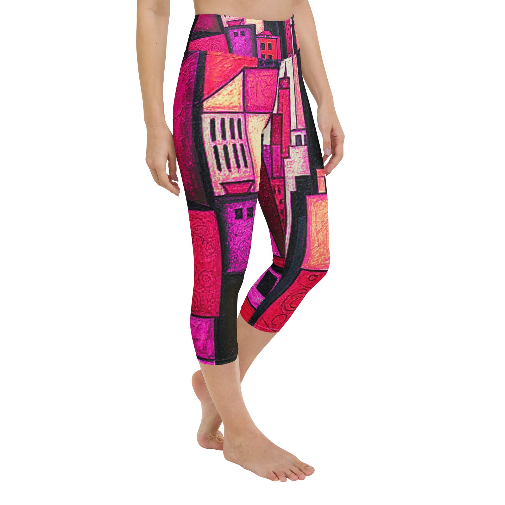 Red City Capri Leggings product image (2)