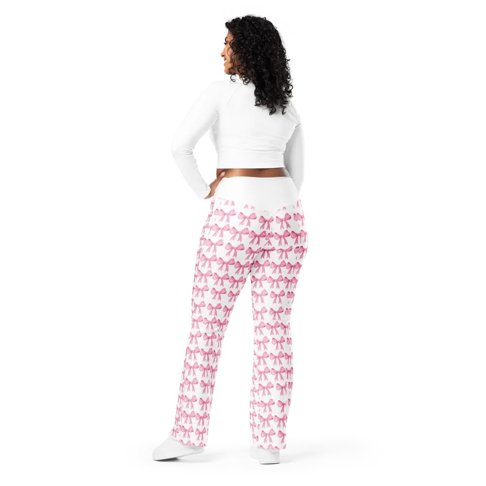 Pink Bow Flare Pants product image (5)