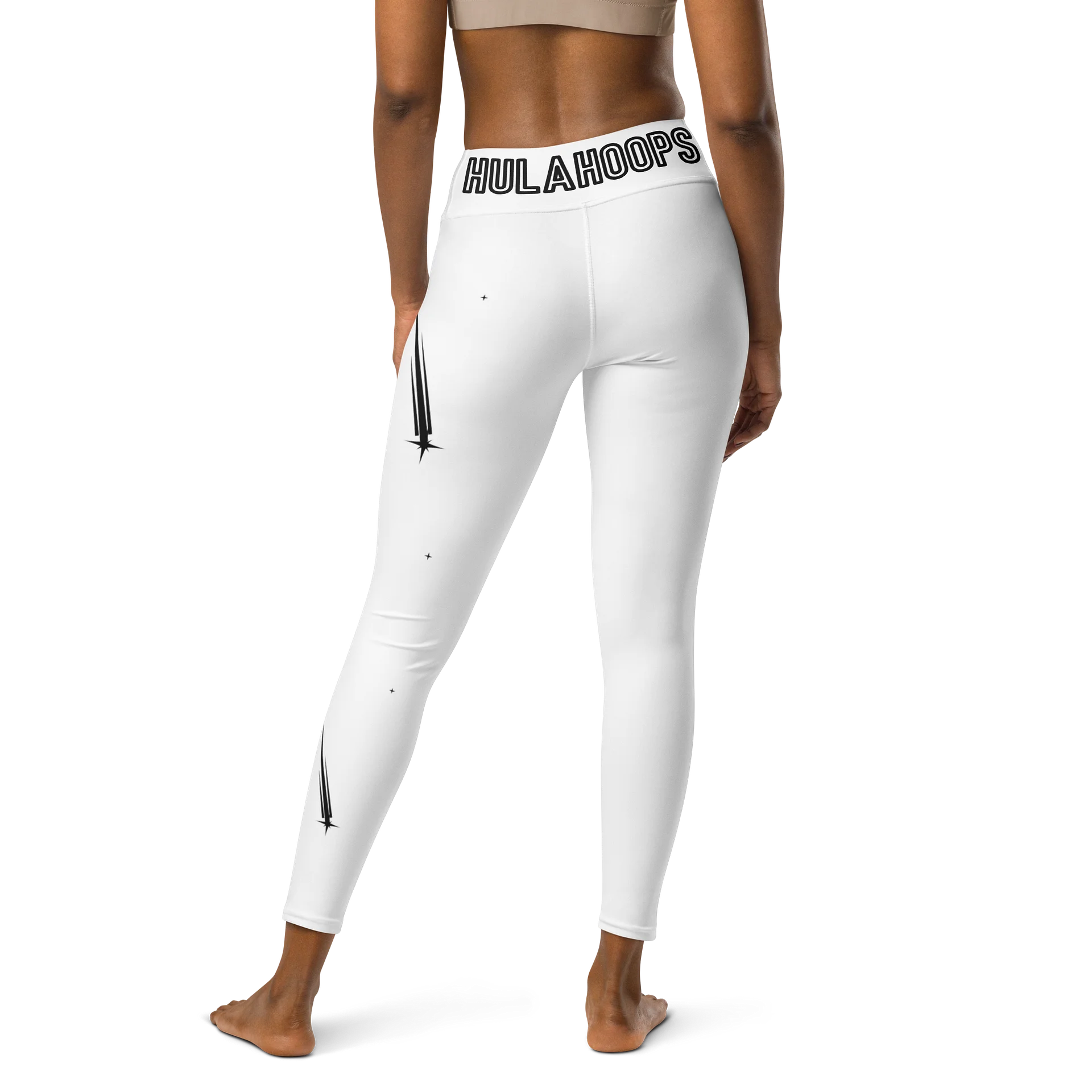 Blackholes & Hulahoops - White Yoga Pants product image (2)