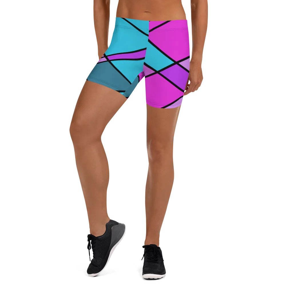 Modern Cool Multi-Colored Geometric Shorts product image (6)
