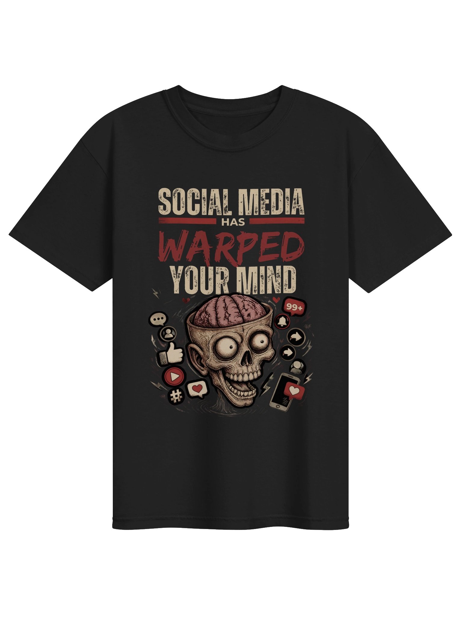 Social Media Warped Mind T-Shirt product image (7)