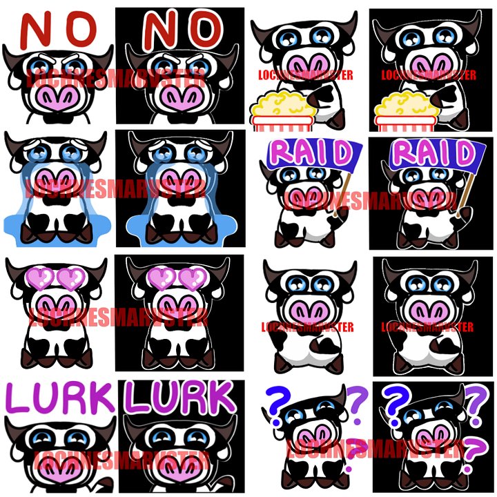 Moo-tiful Expressions: The Cow Emote Collection product image (1)