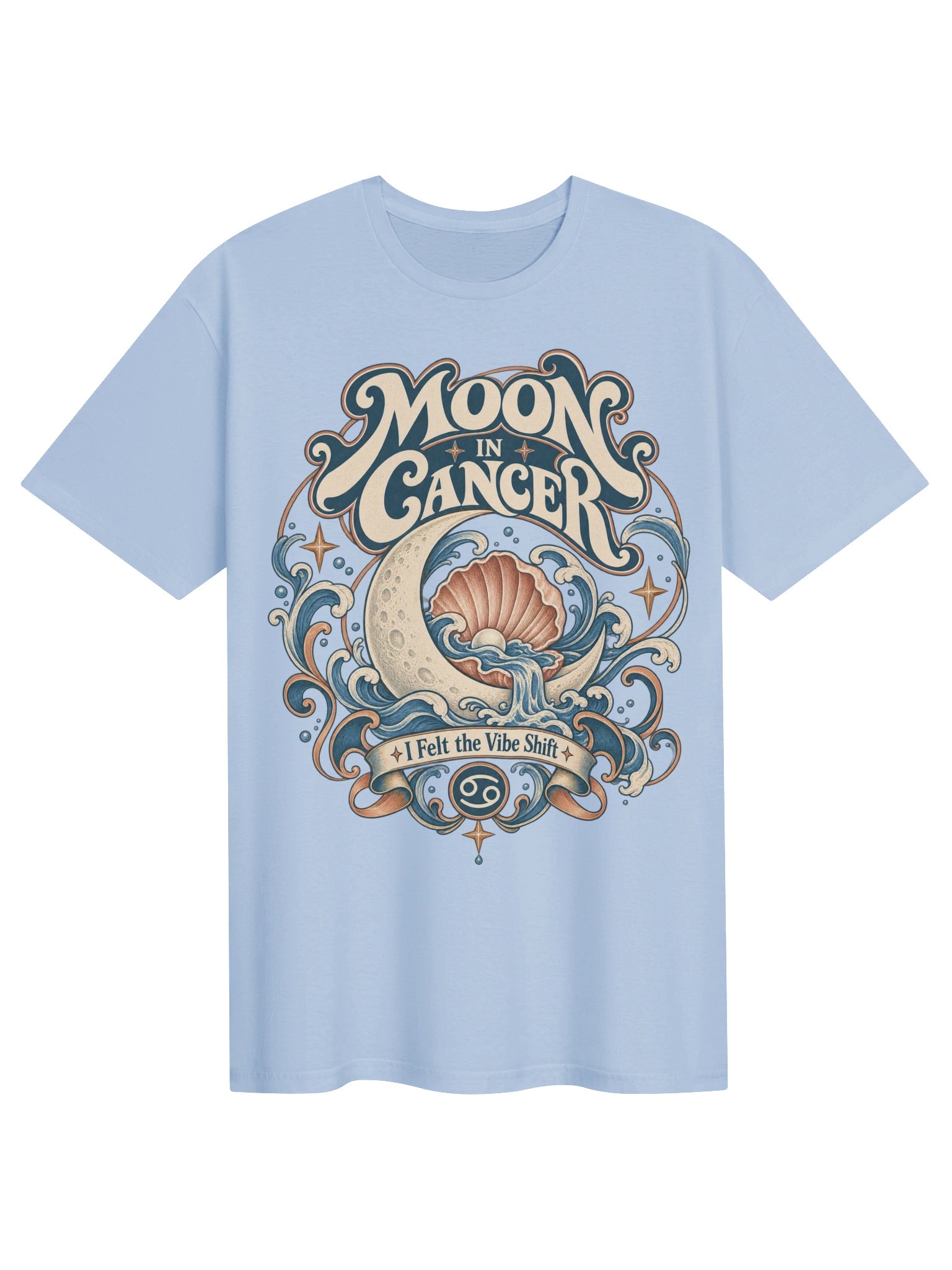 Moon in Cancer I Felt the Vibe Shift Tee product image (1)
