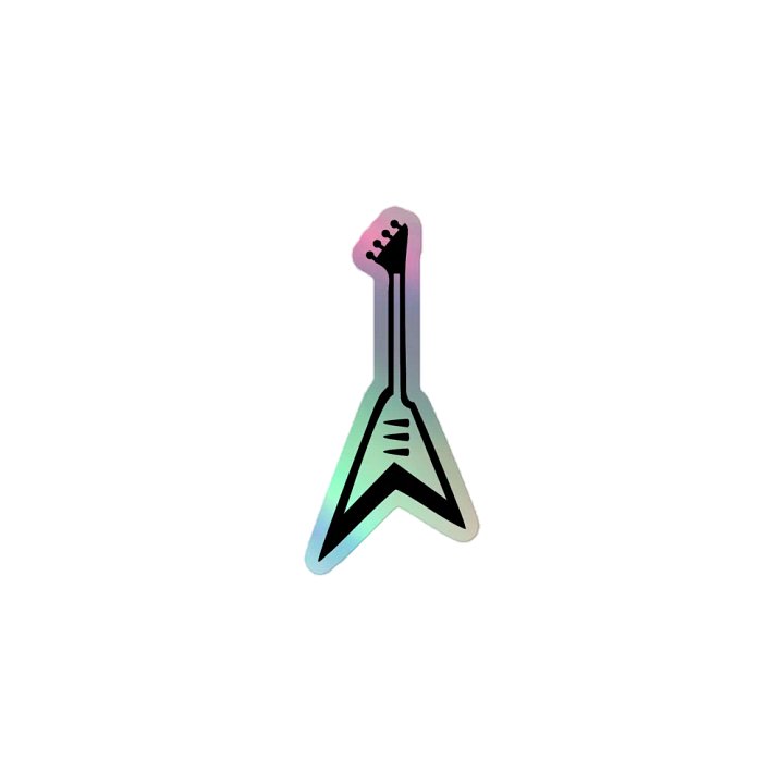 Holographic guitar Sticker Collection product image (1)