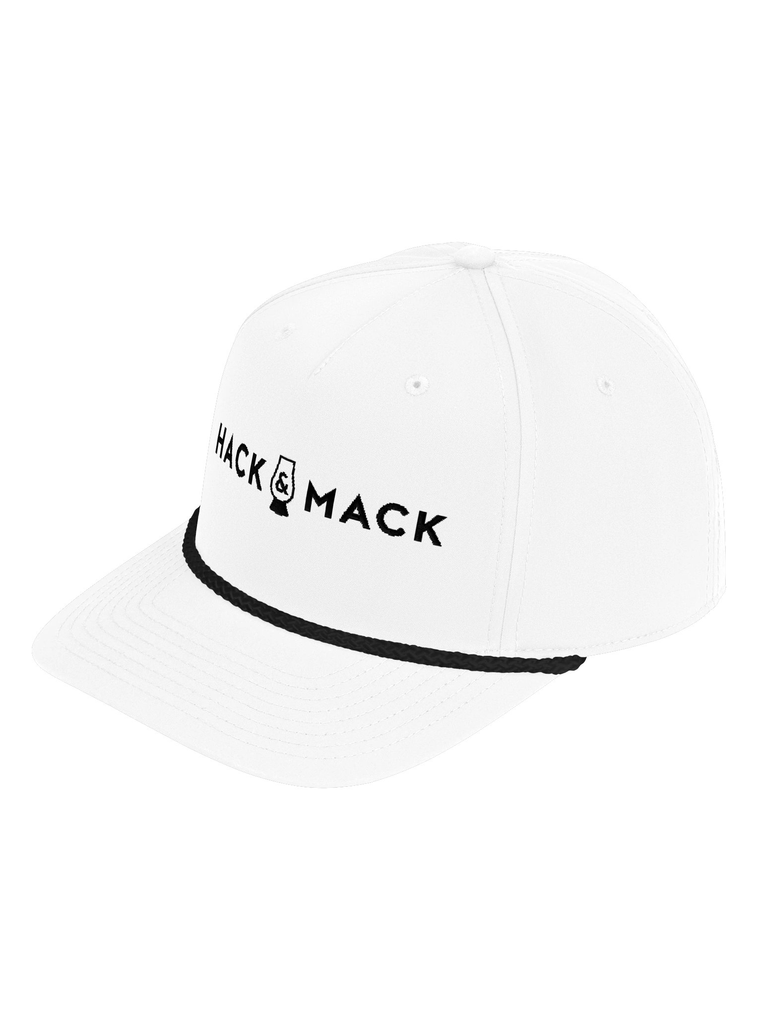 Hack & Mack Embroidered Logo Richardson Cap (White) product image (3)