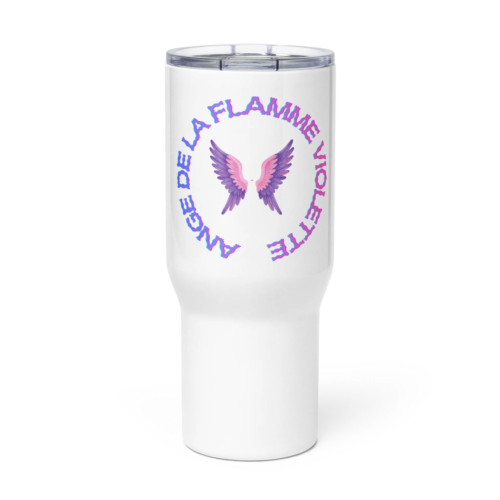 Flaming Violet Angel Wings Travel Mug product image (3)