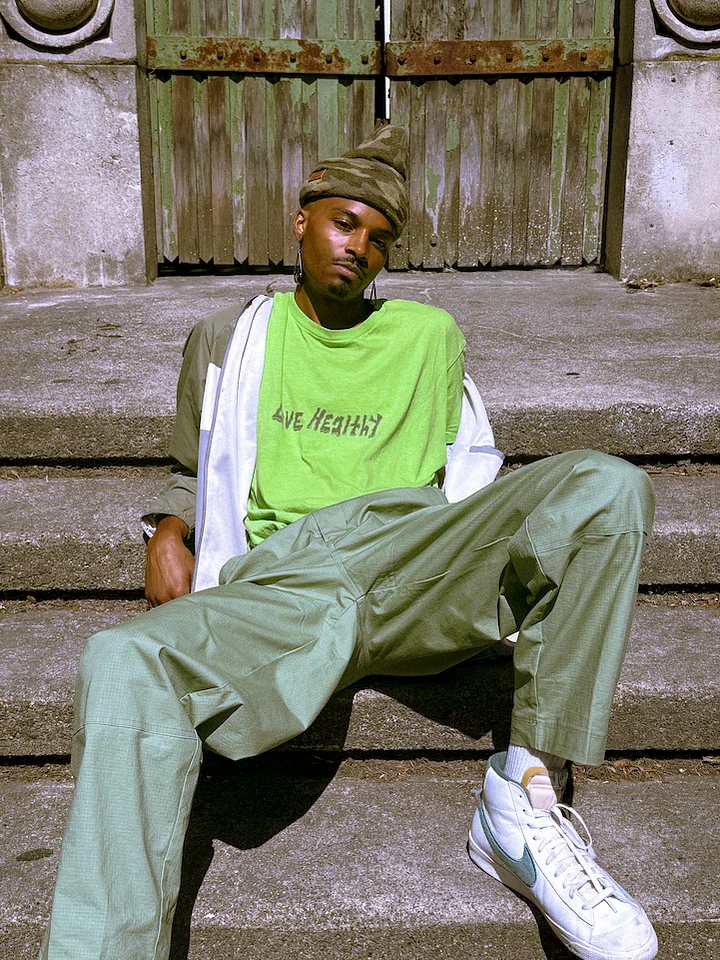 Live Healthy Green Tee product image (2)