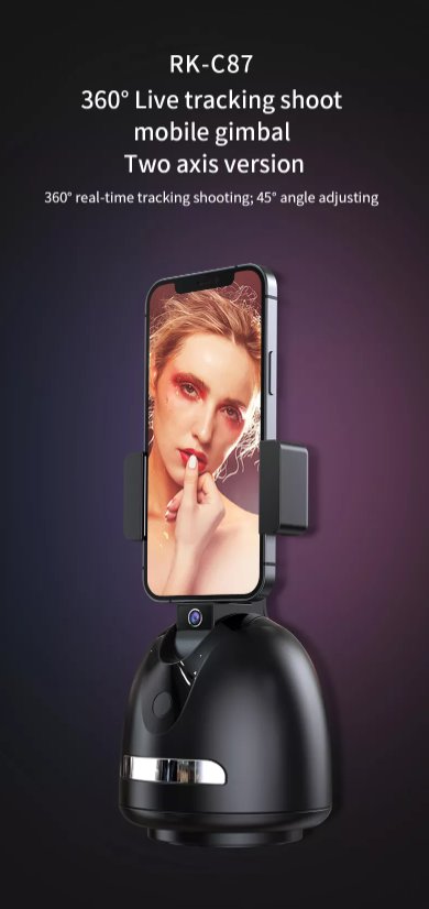 New ProductROTARY | Personalised Automatic Face Tracking Gimbal Stabilizer | Mobile 360 Phone Holder product image (2)