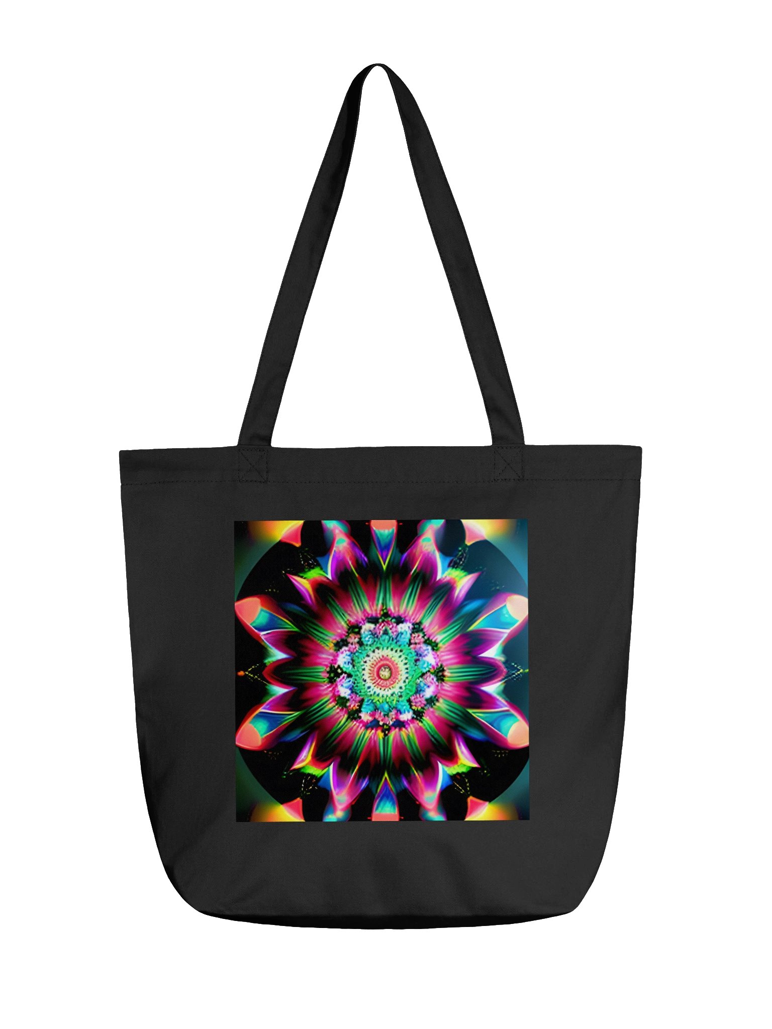 Neon Mandala Eco Tote product image (1)