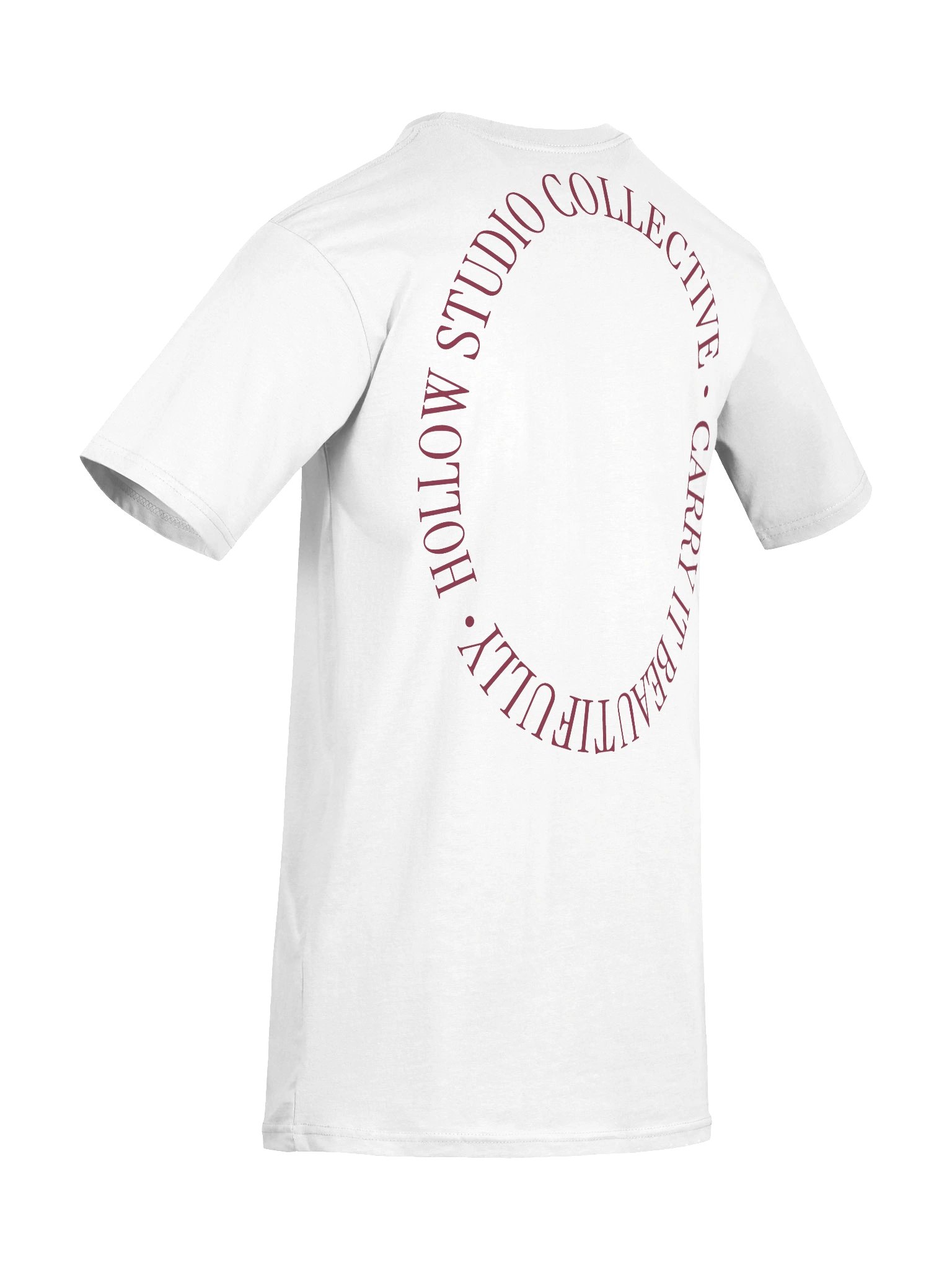 Hollow Maroon Staple Tee | Collection II product image (10)