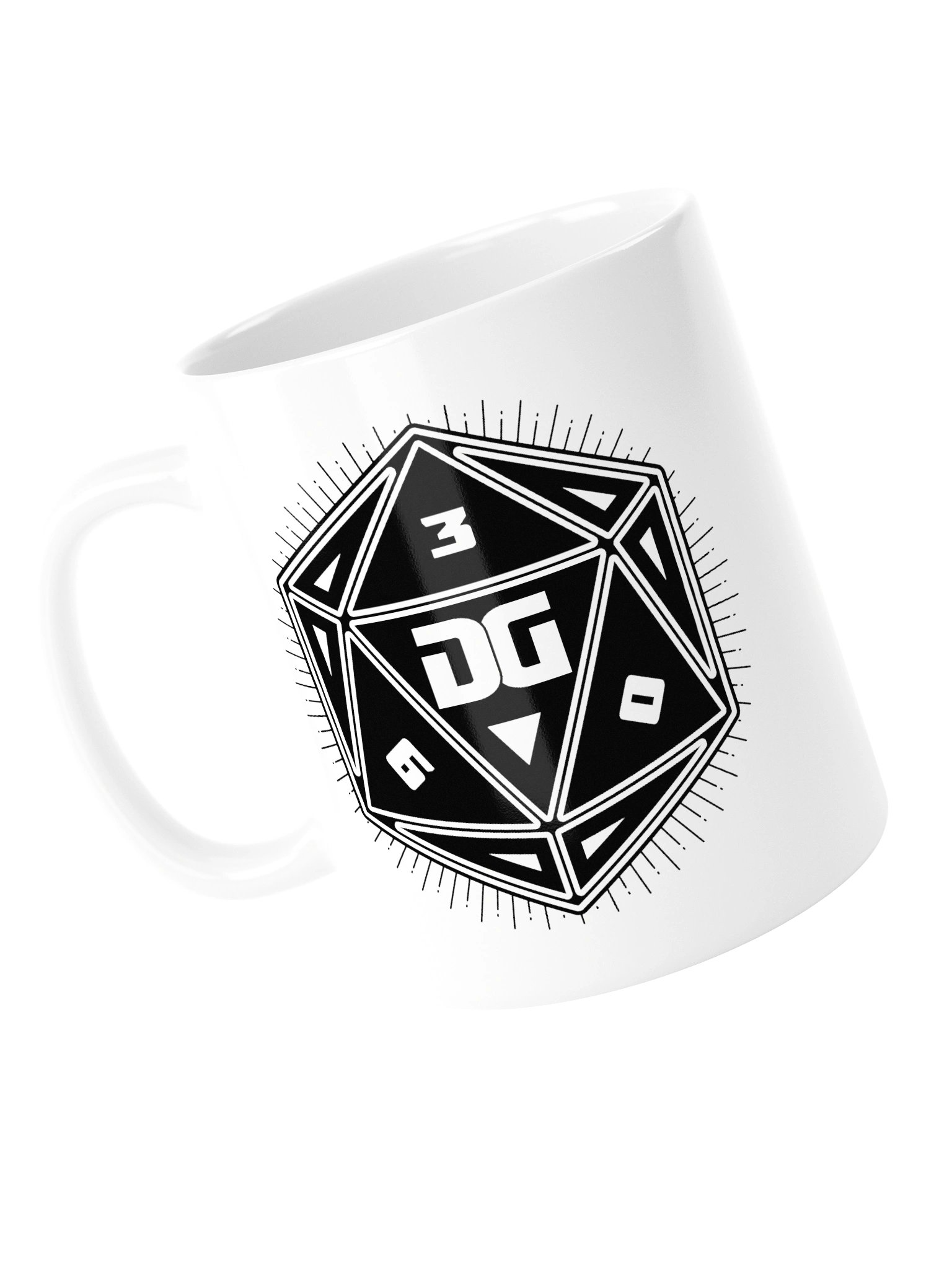 DND Dice White logo Mug product image (3)