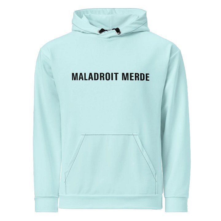 MALADROIT MERDE LIGHT BLUE HOODIE product image (1)