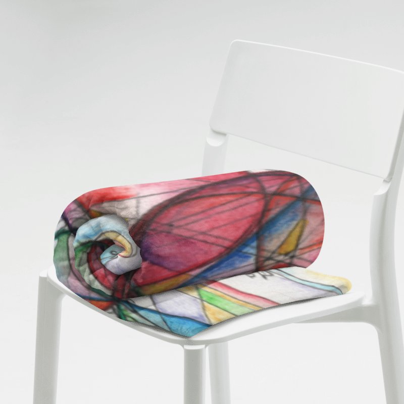 Circles to Circles #5 - Stereographic Projection Mathematical Art Blanket product image (3)