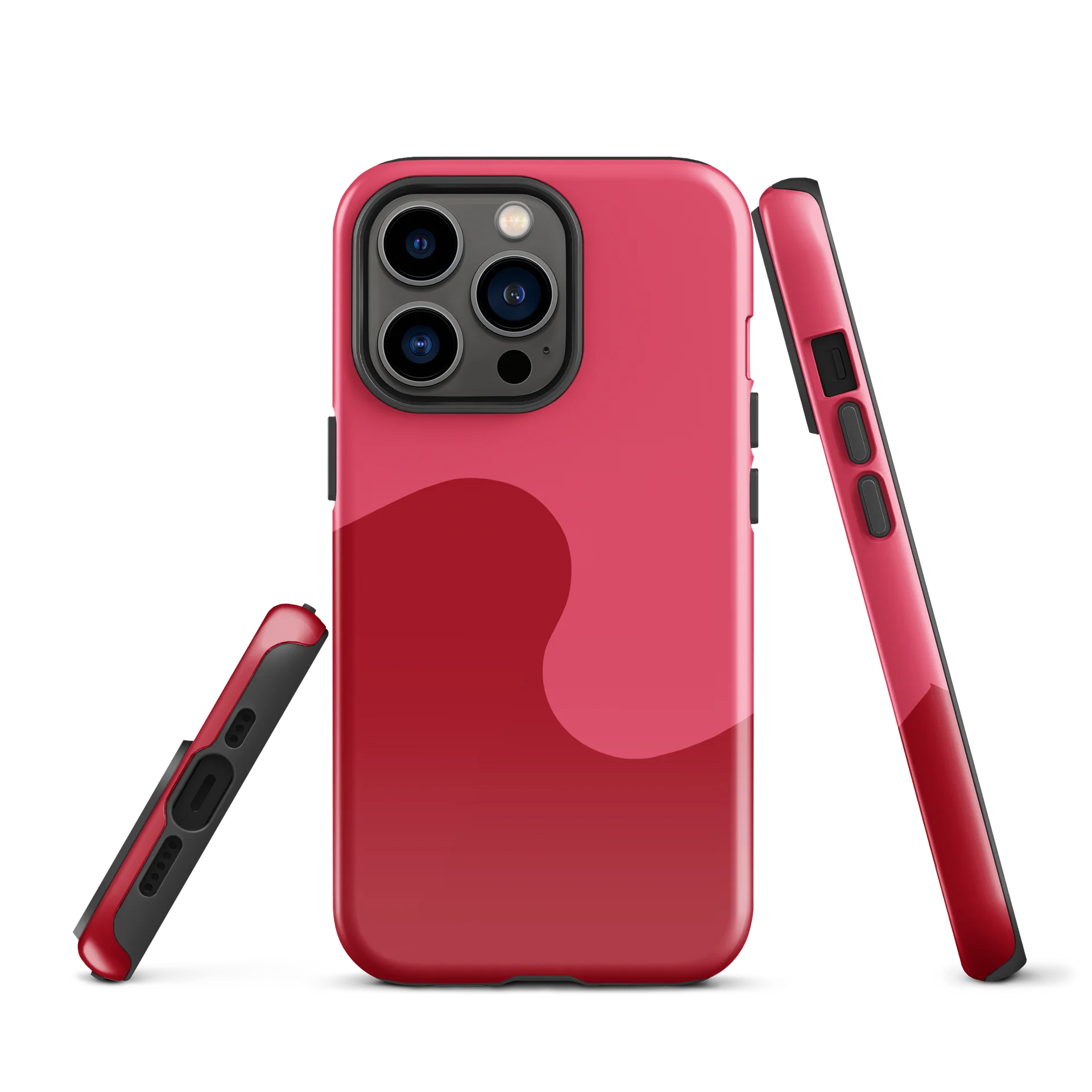Red Lipstick Minimal Wave iPhone Case product image (2)