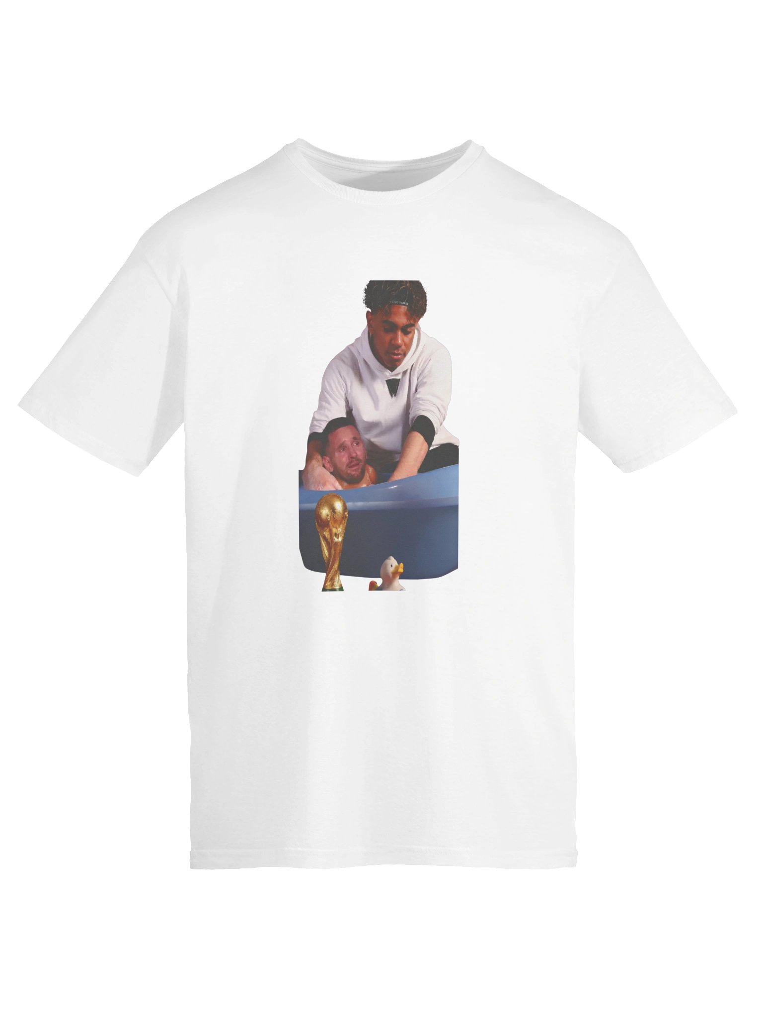 Crying Messi Bathtub Trophy Parody Football Shirt product image (3)