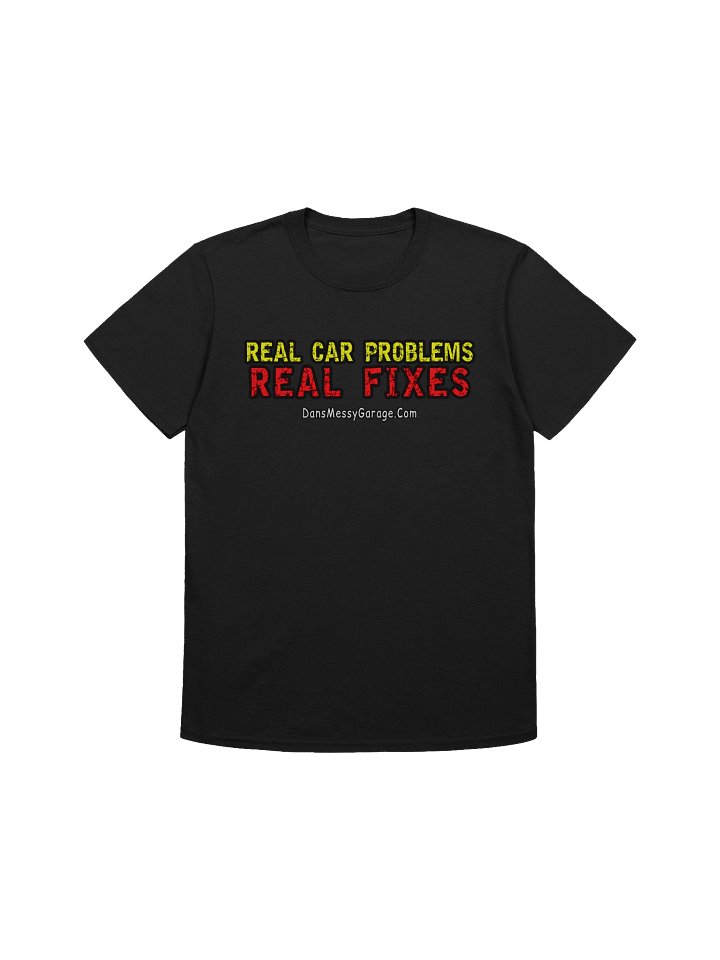Real Car Problem Real Fixes - Garage Font T-Shirt product image (2)