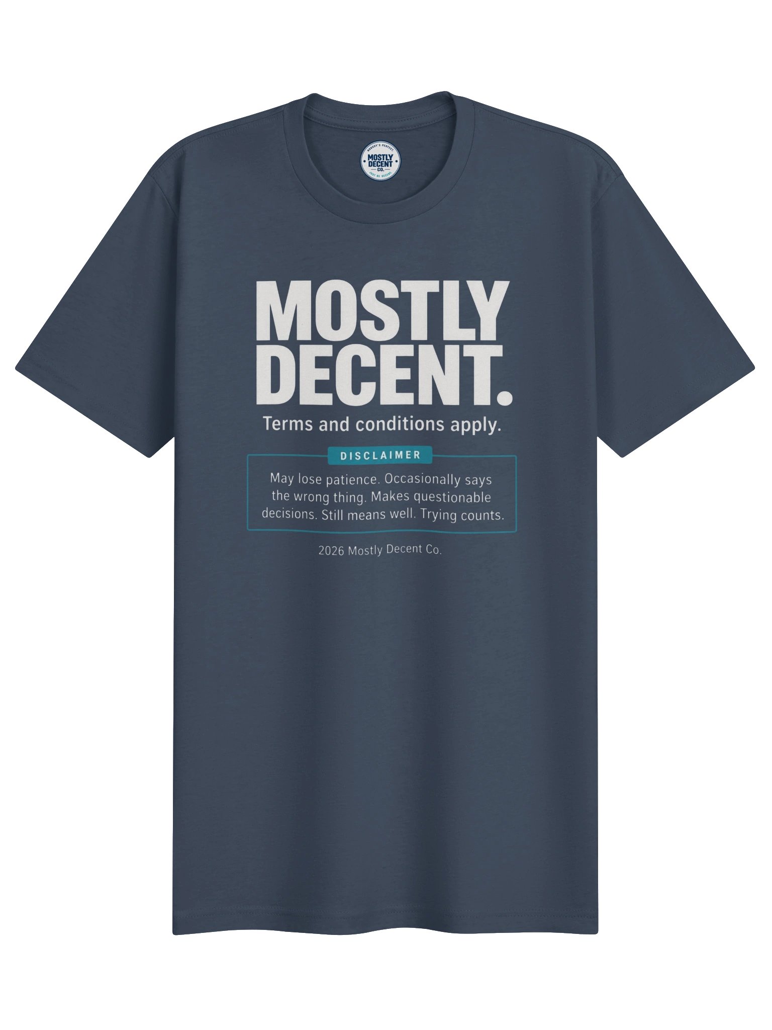 Mostly Decent Terms and Conditions T-Shirt product image (1)