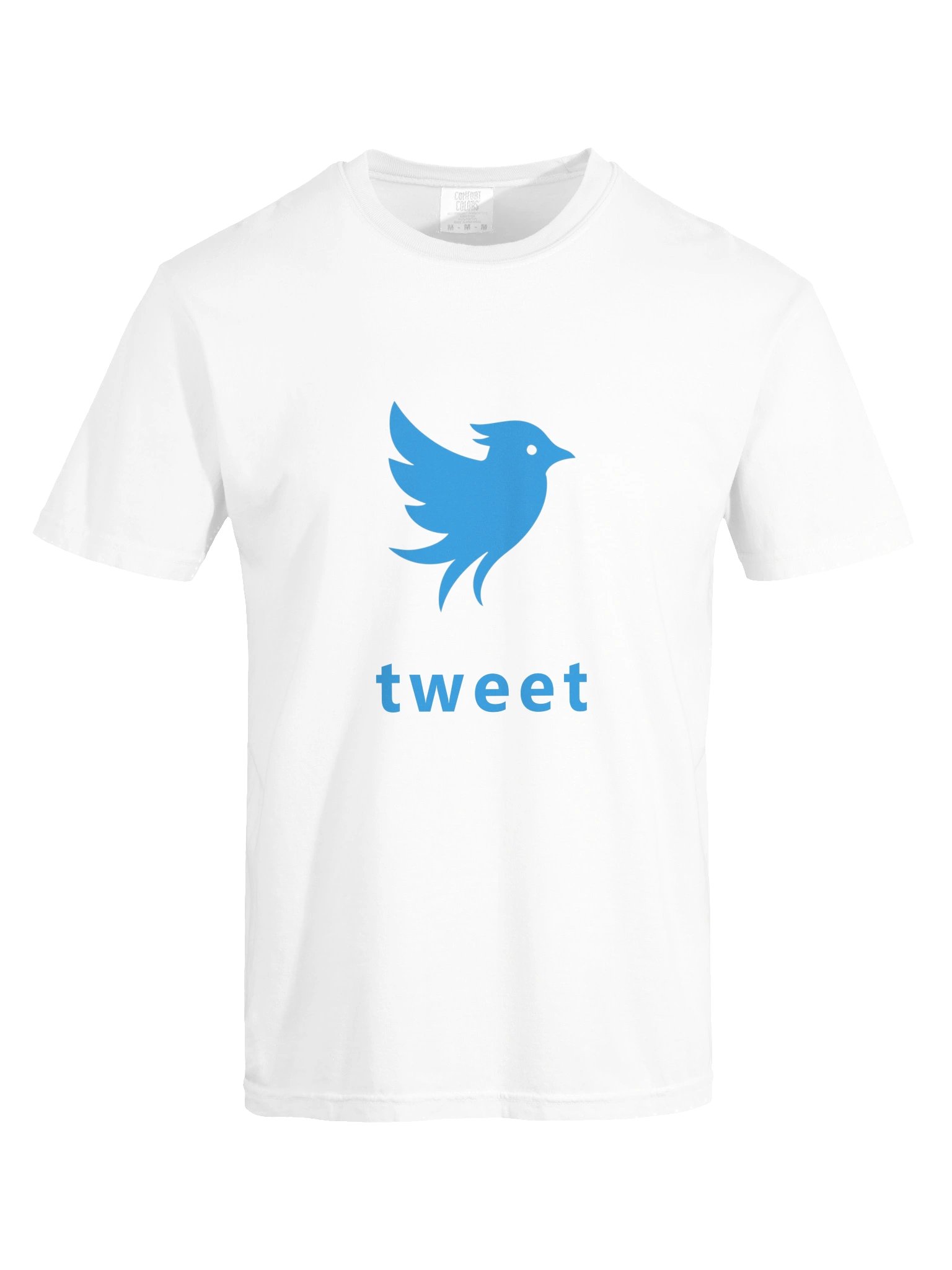 Tweet Logo Bluebird White T-Shirt product image (9)