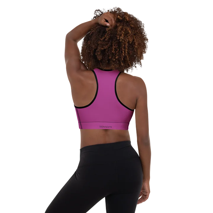 Hot Pink Rose | Padded Sports Bra product image (2)