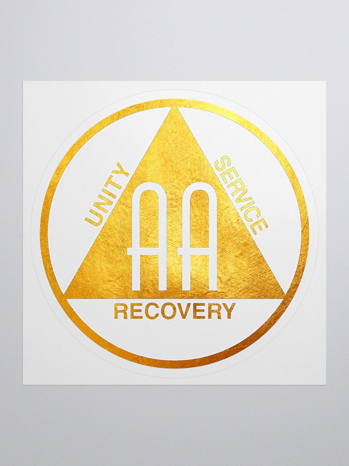 Unity Service Recovery Gold Leaf Design Sticker product image (1)