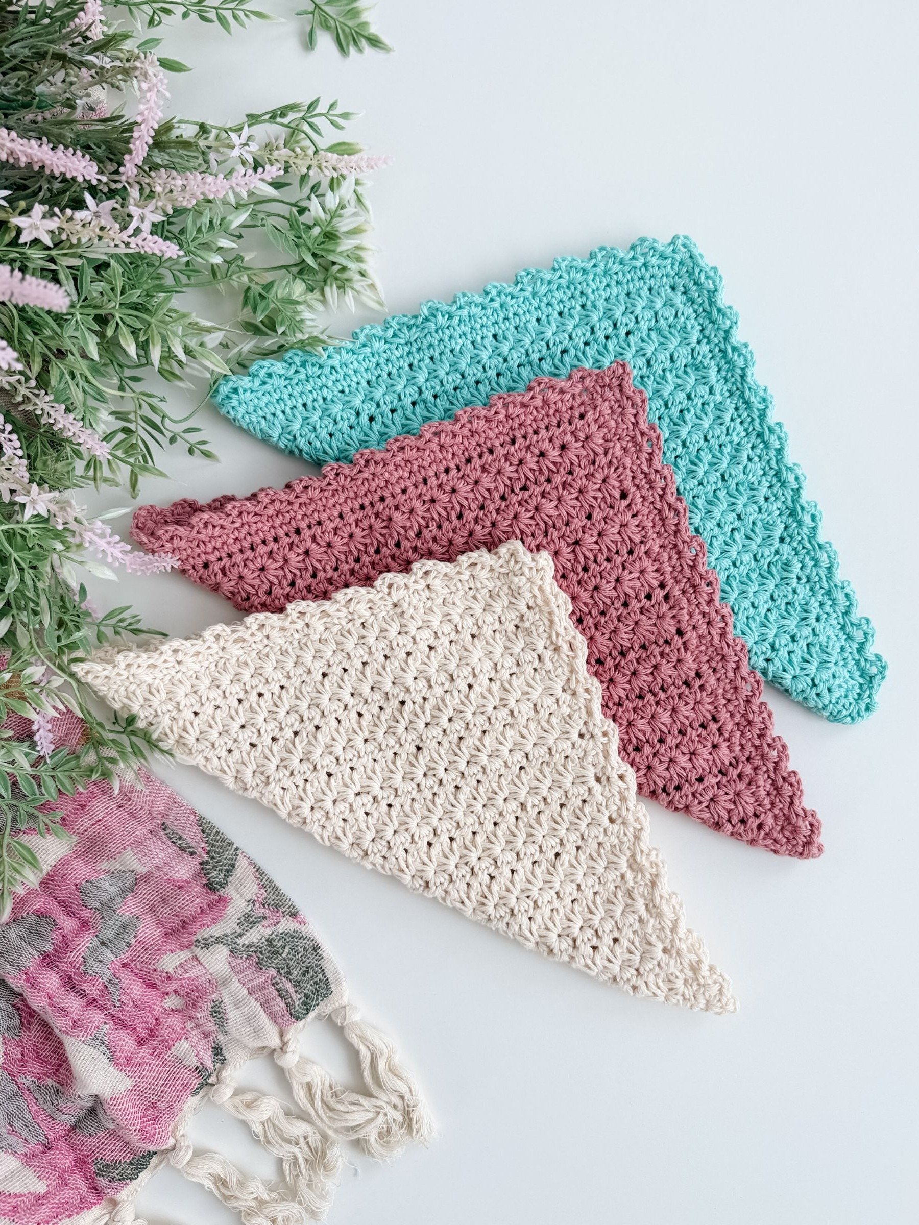 Spring Star Stitch Dishcloth Crochet Pattern product image (6)