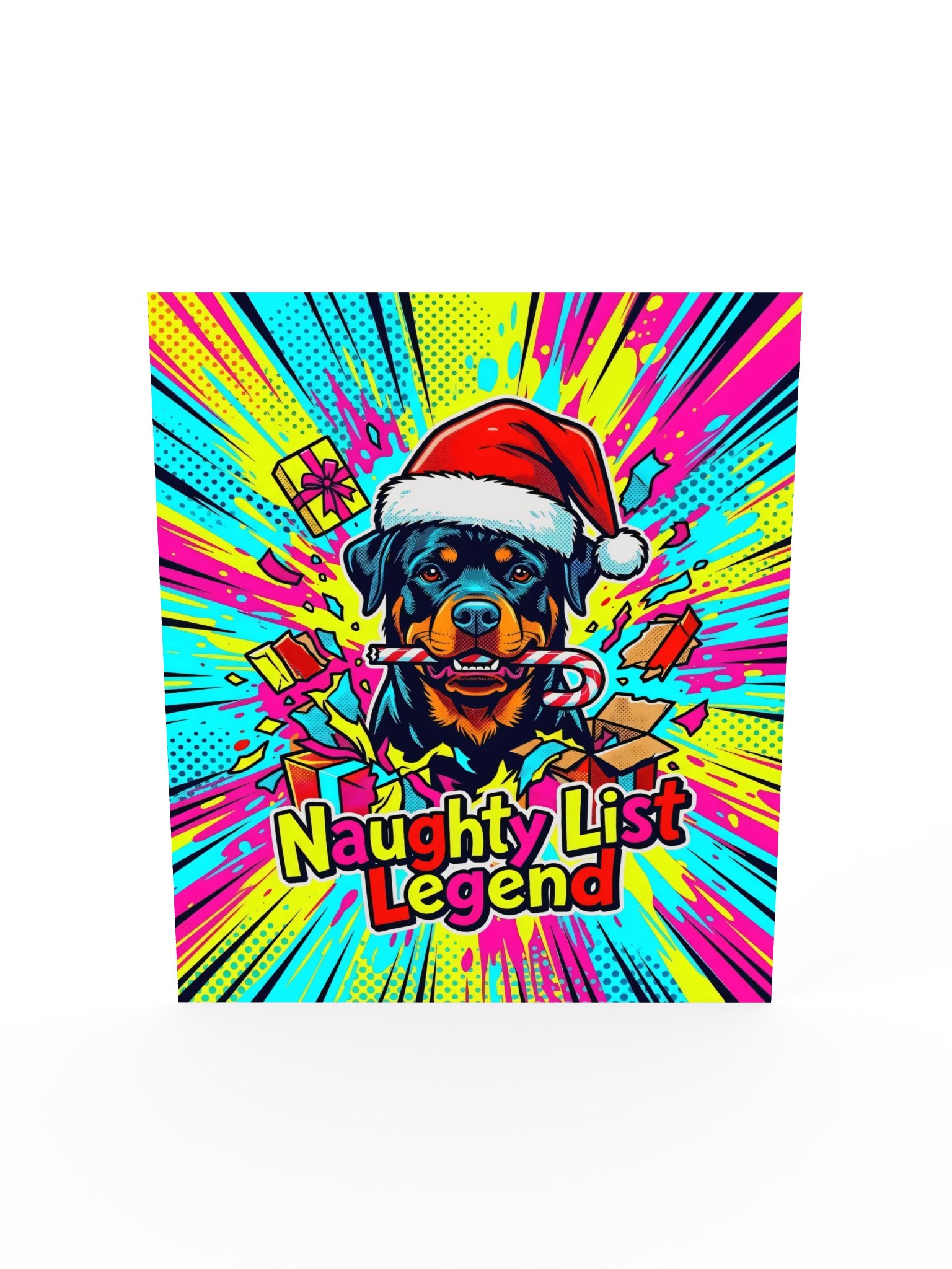 Naughty List Rottweiler Poster product image (19)