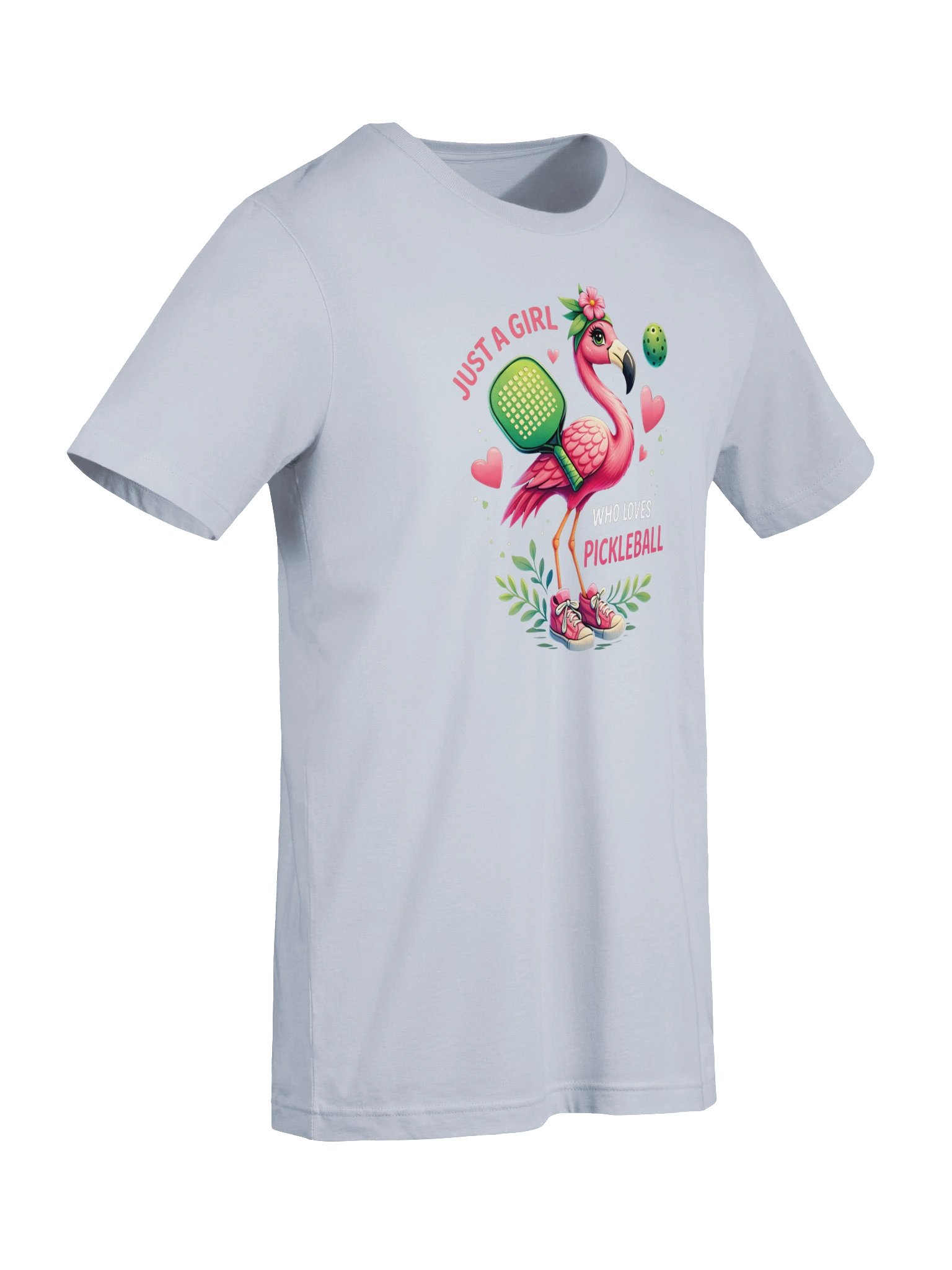 Just a Girl Who Loves Pickleball T-Shirt | Flamingo Pickleball Tee product image (10)