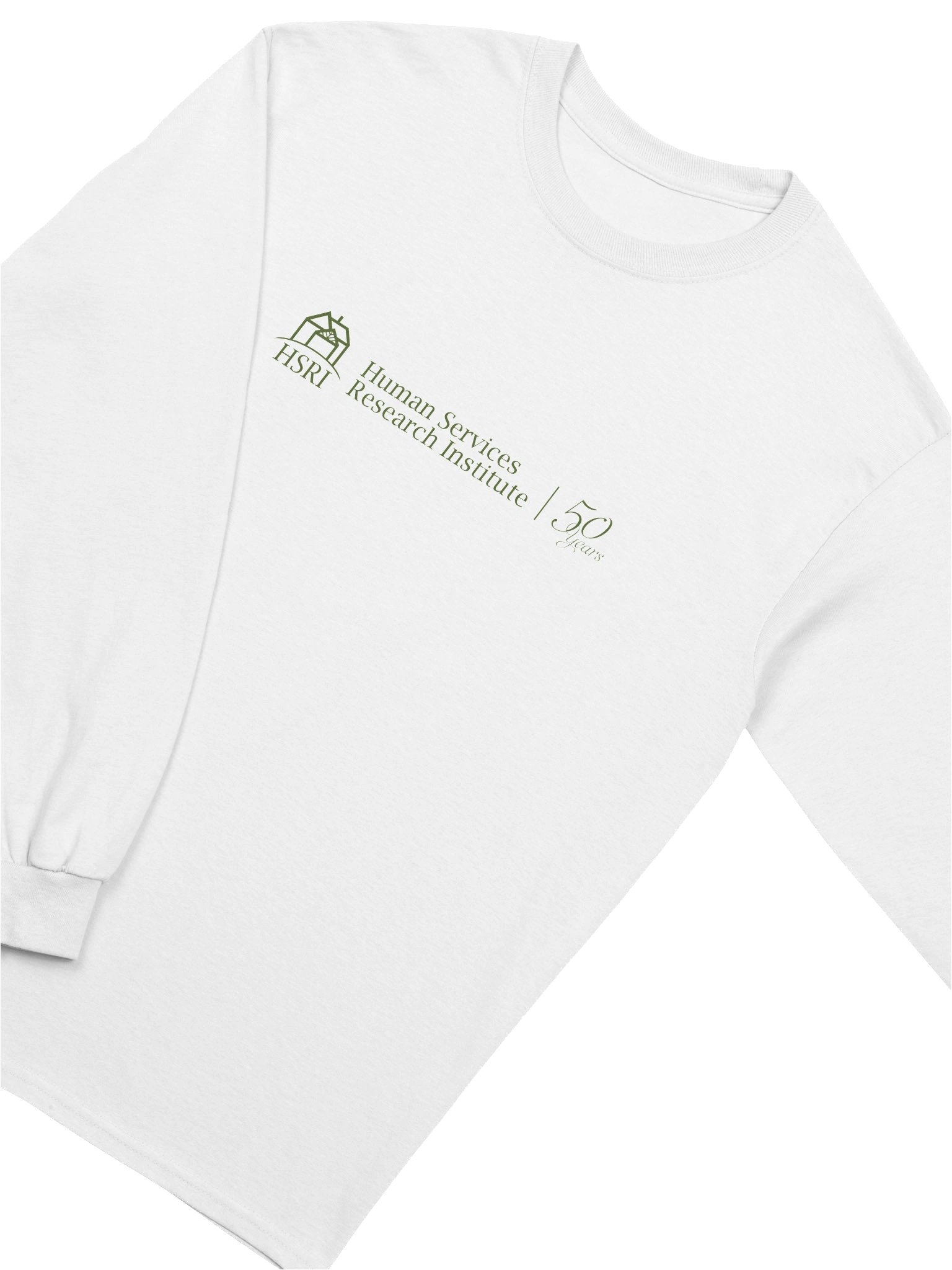 HSRI 50th Anniversary Crewneck Long-Sleeved Shirt - White product image (3)