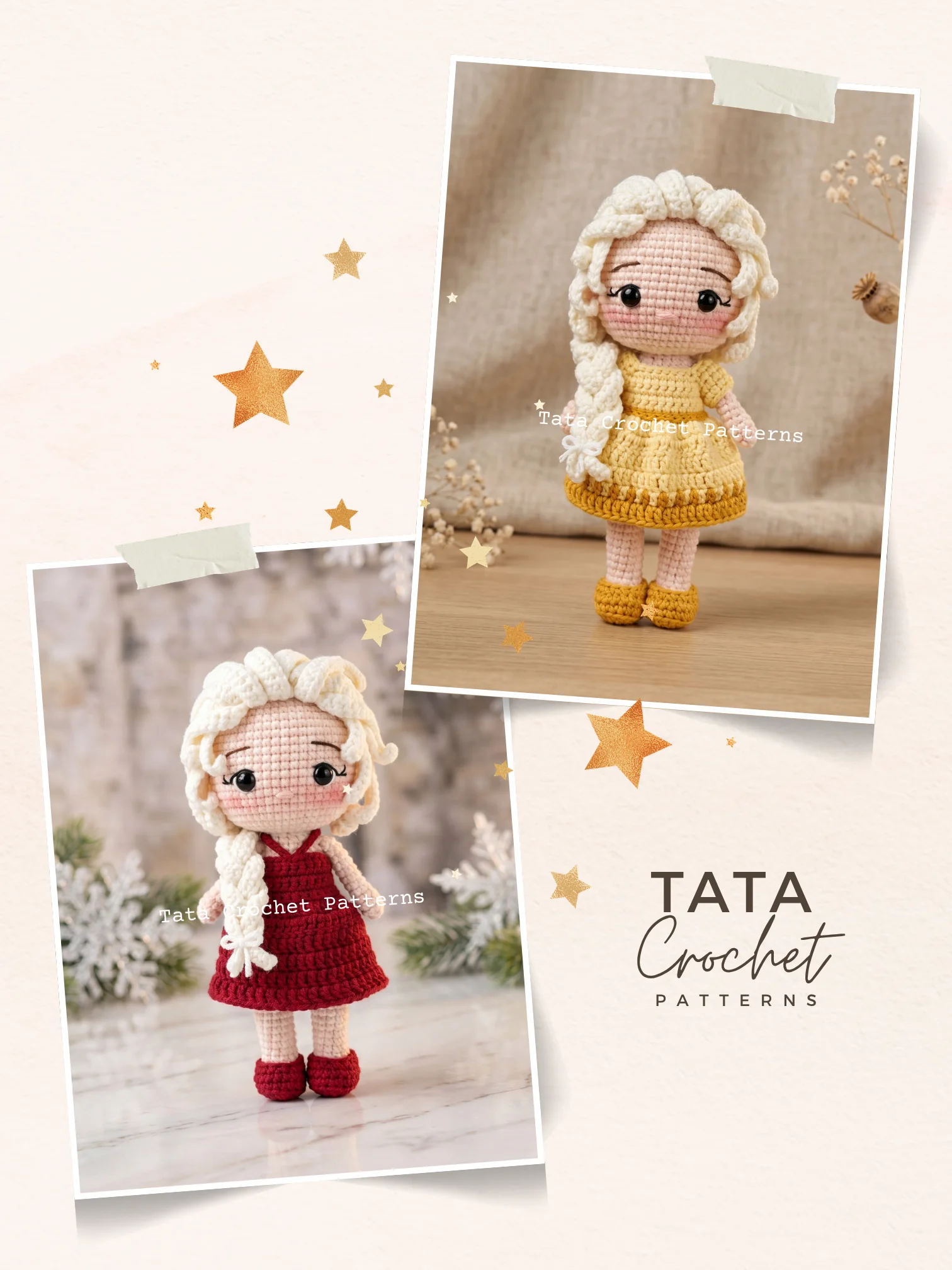 Chibi Doll Amigurumi Crochet Pattern - Bundle 1 | Digital Download PDF product image (2)