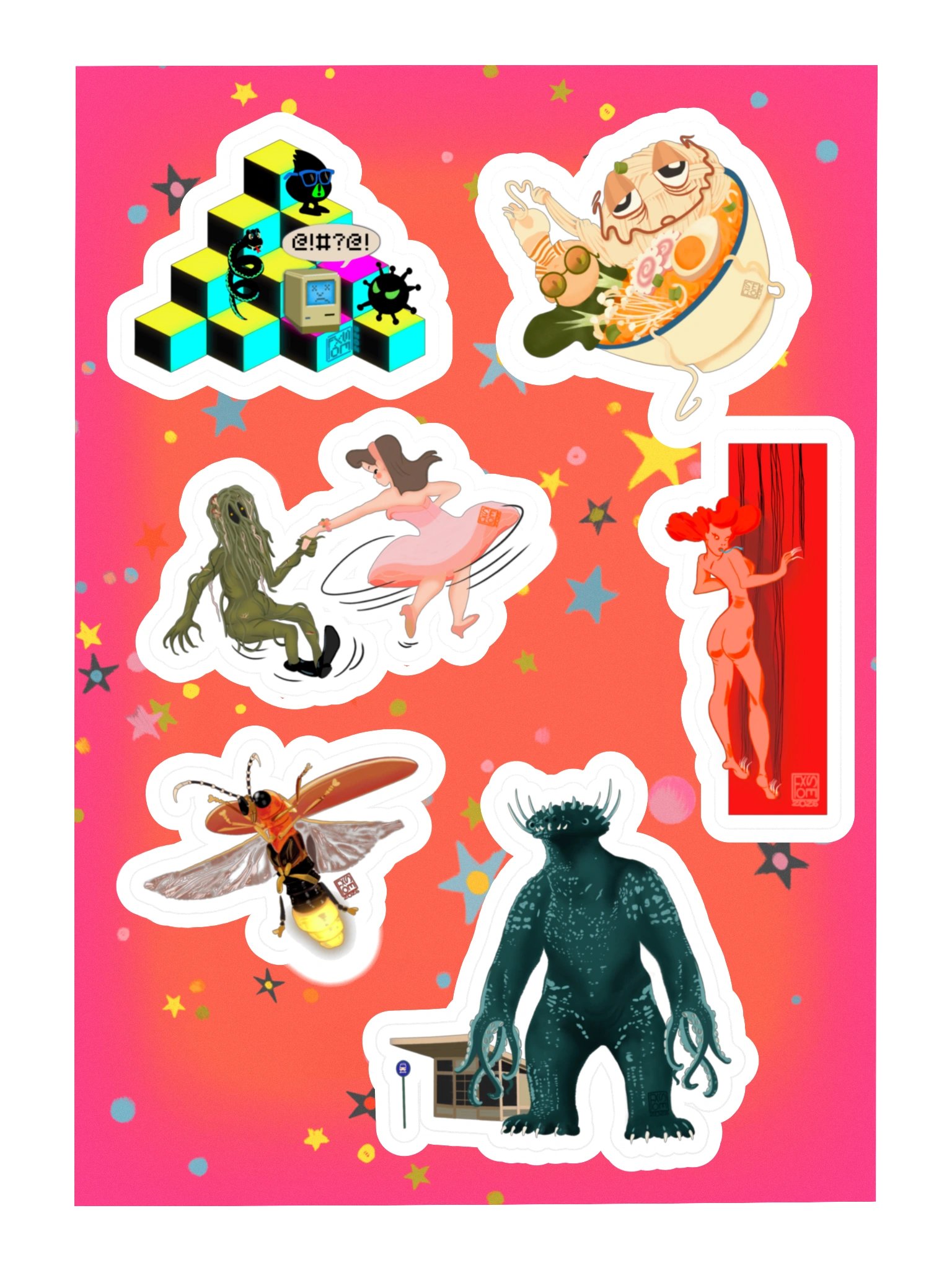 Monster Mayhem 2026 Sticker Sheet 1 product image (1)