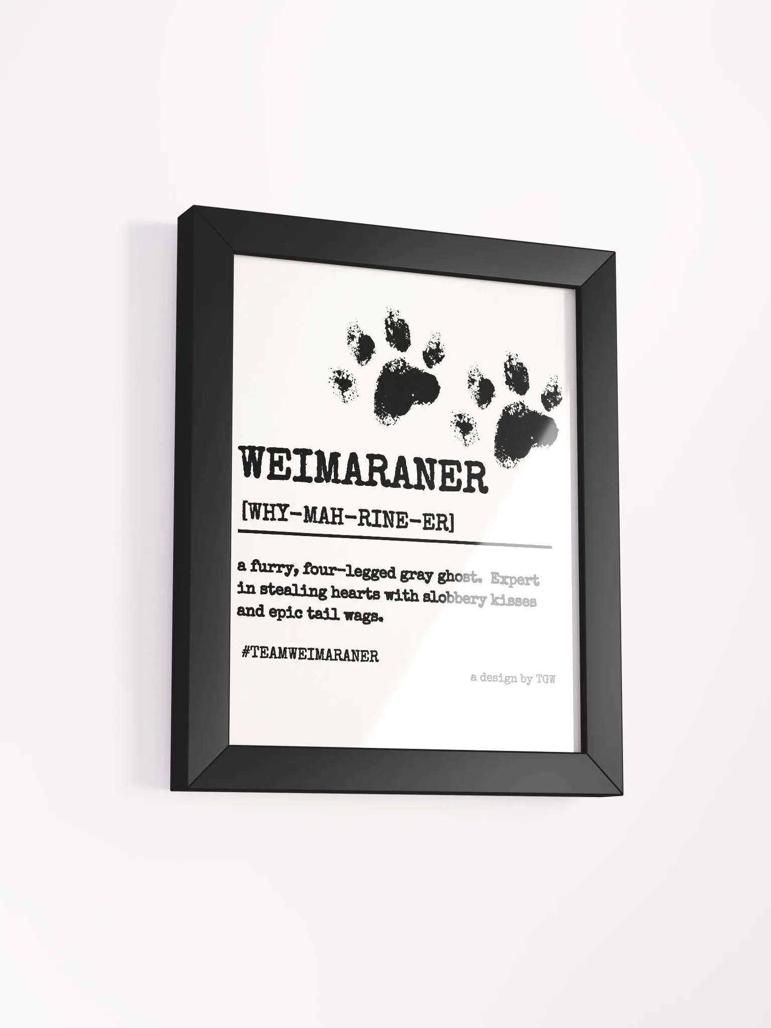 Definition of Weimaraner - Framed Print product image (2)