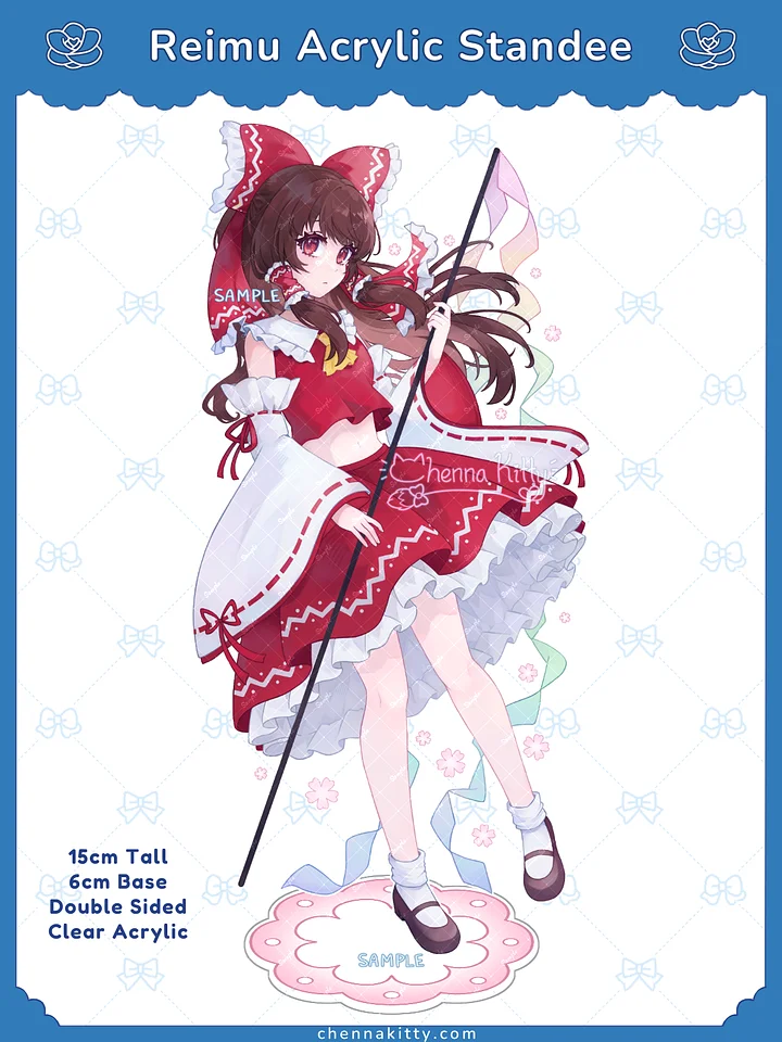 Reimu Hakurei 15cm Acrylic Standee product image (1)
