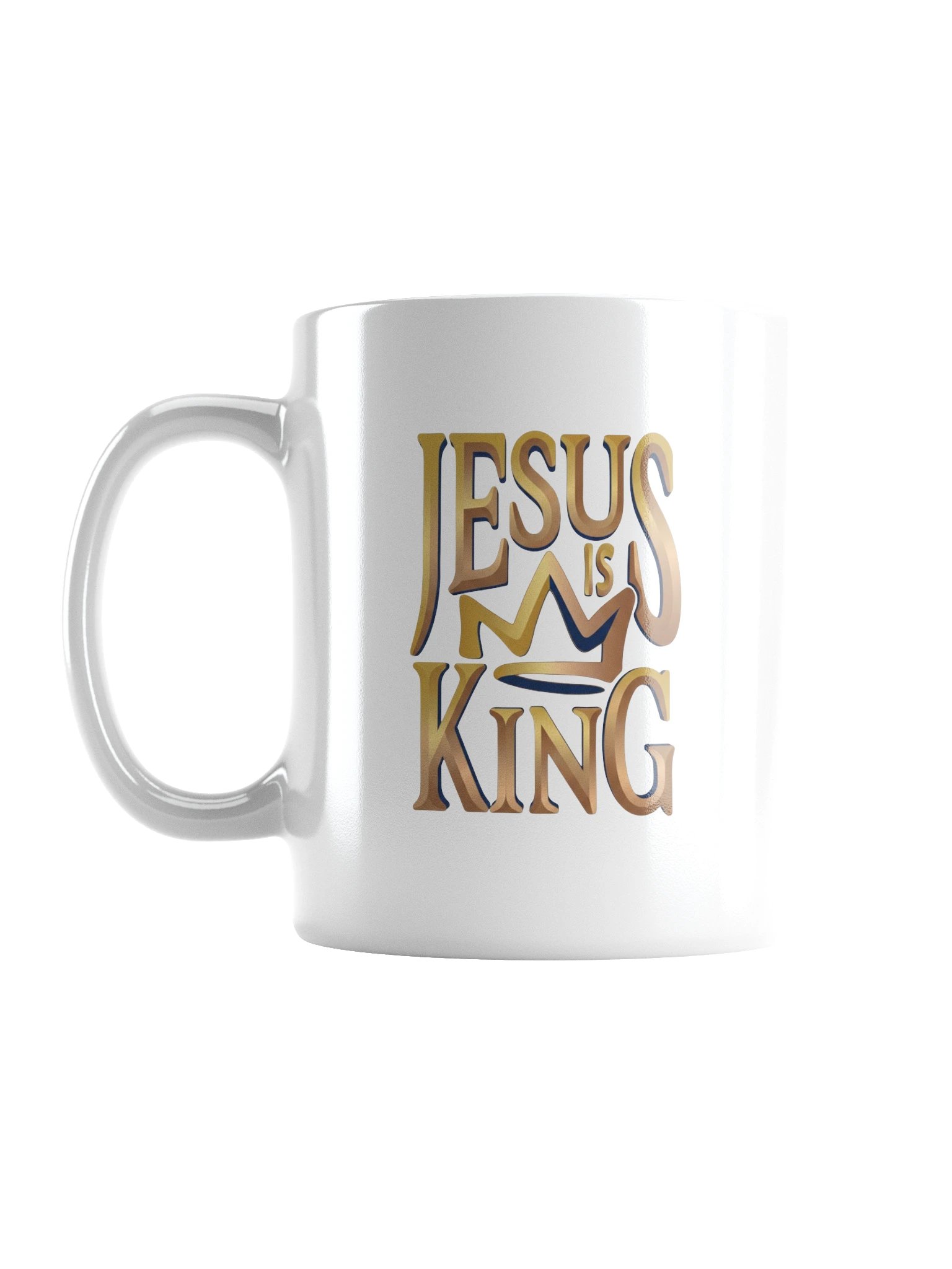 Jesus Is King Gold Crown Modern Fashion Graphic Tee product image (1)