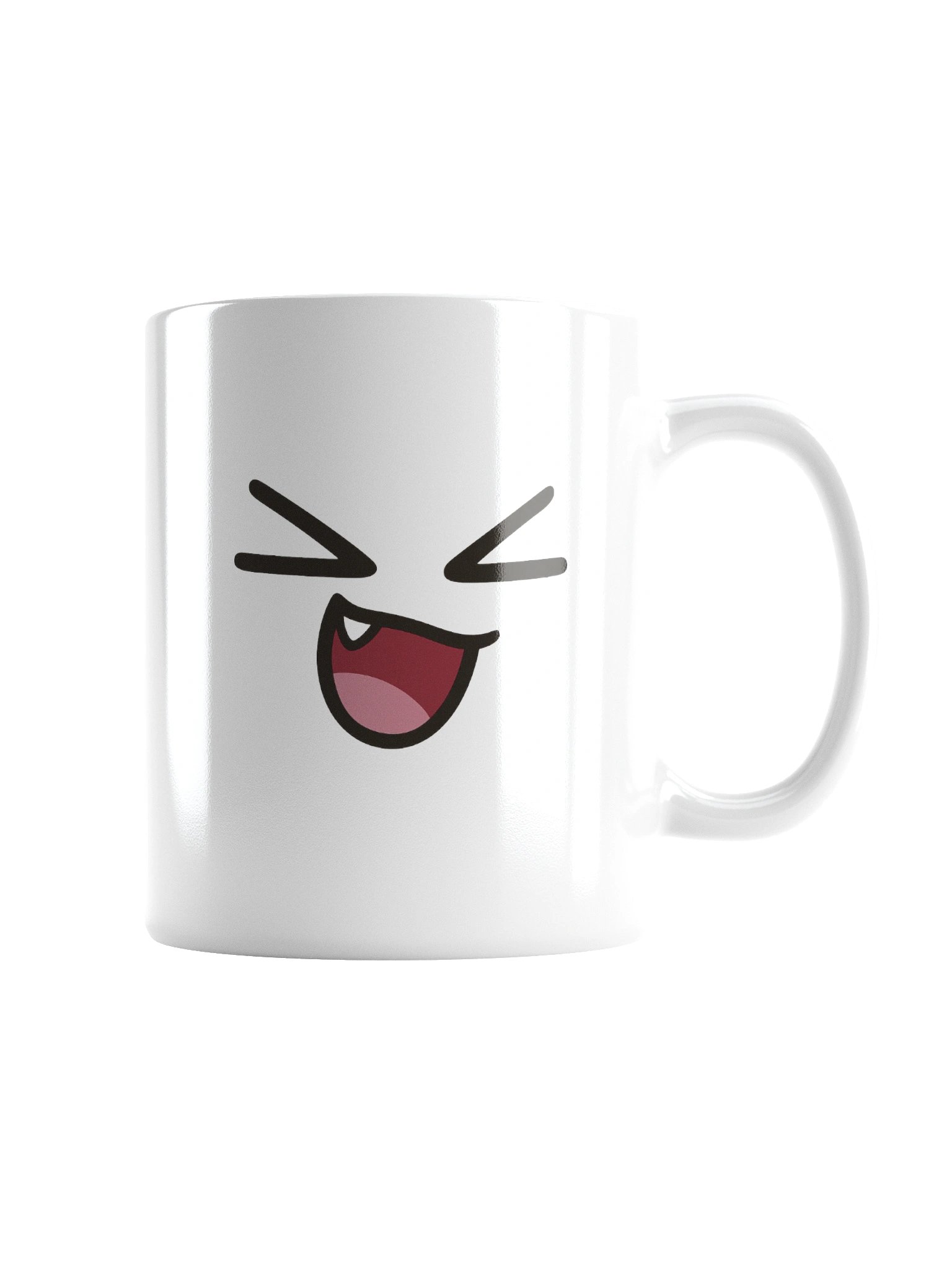 GiggleBlock Laughing Face Mug — Roblox Style Emote Cup product image (2)